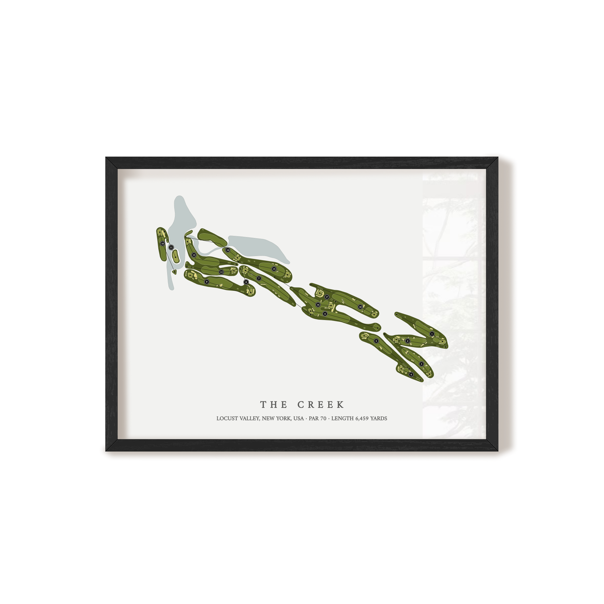 The Creek | Golf Course Map | Black+Frame 