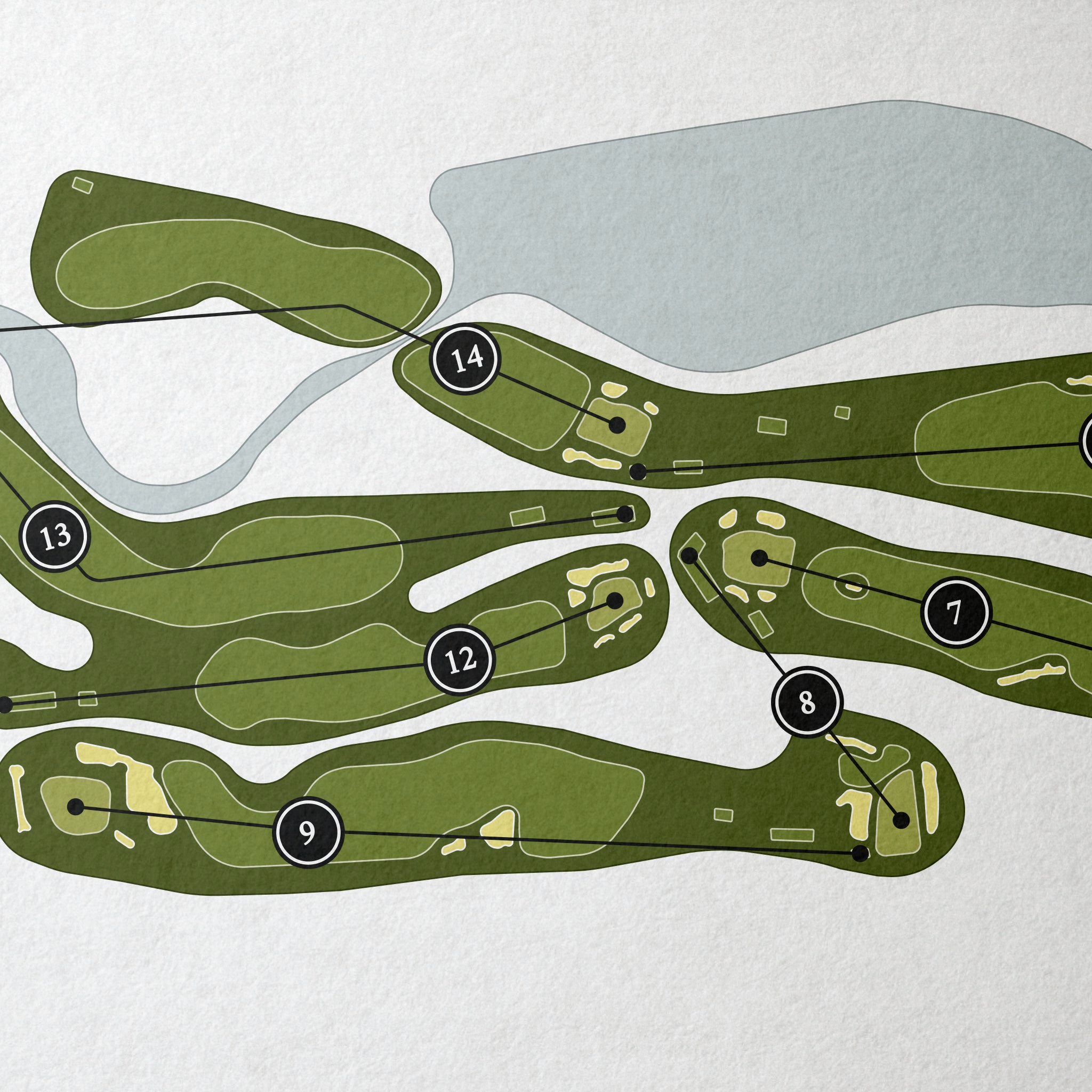 The Creek | Golf Course Map | Close+Up 