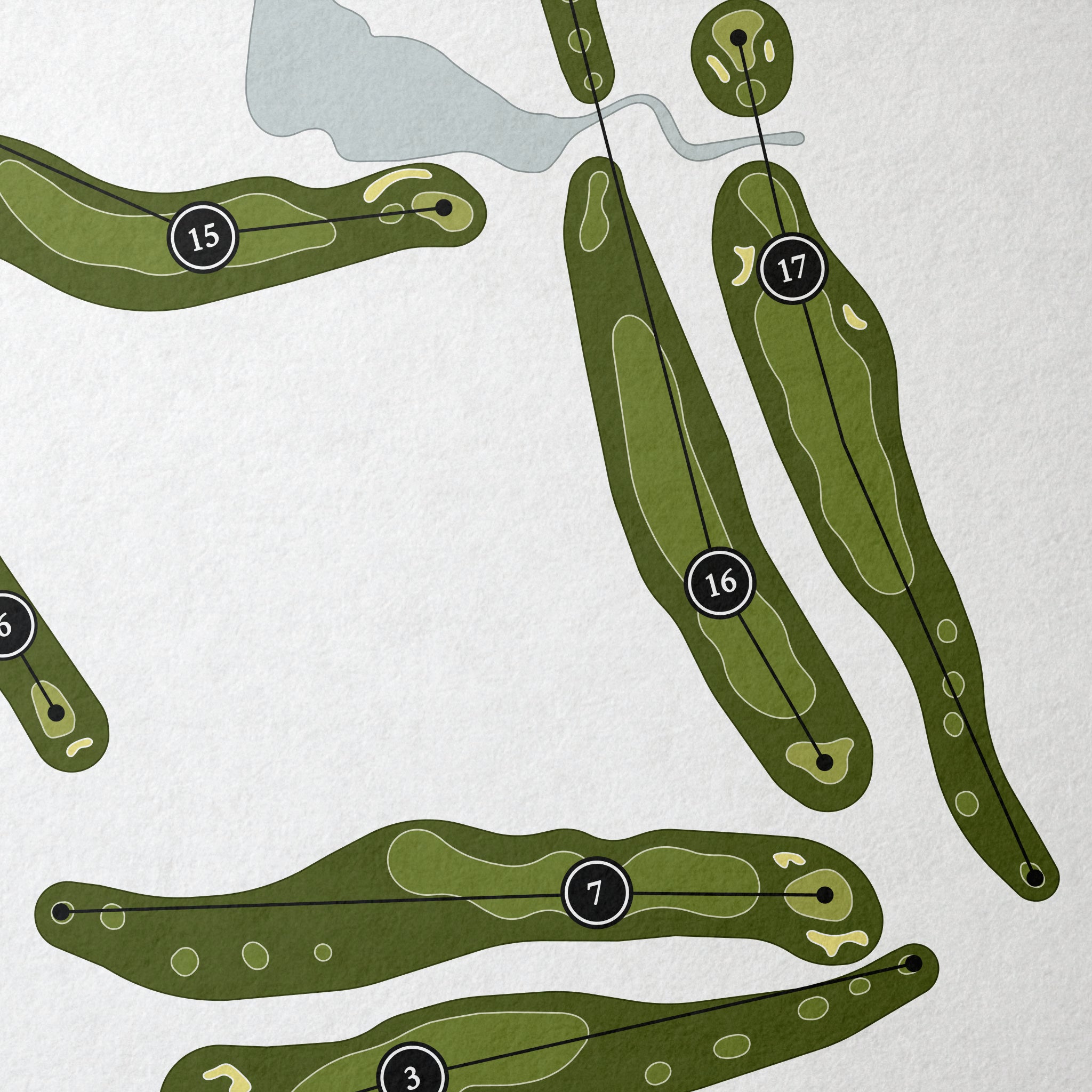 The Derby Golf & Country Club | Golf Course Map | Close Up 
