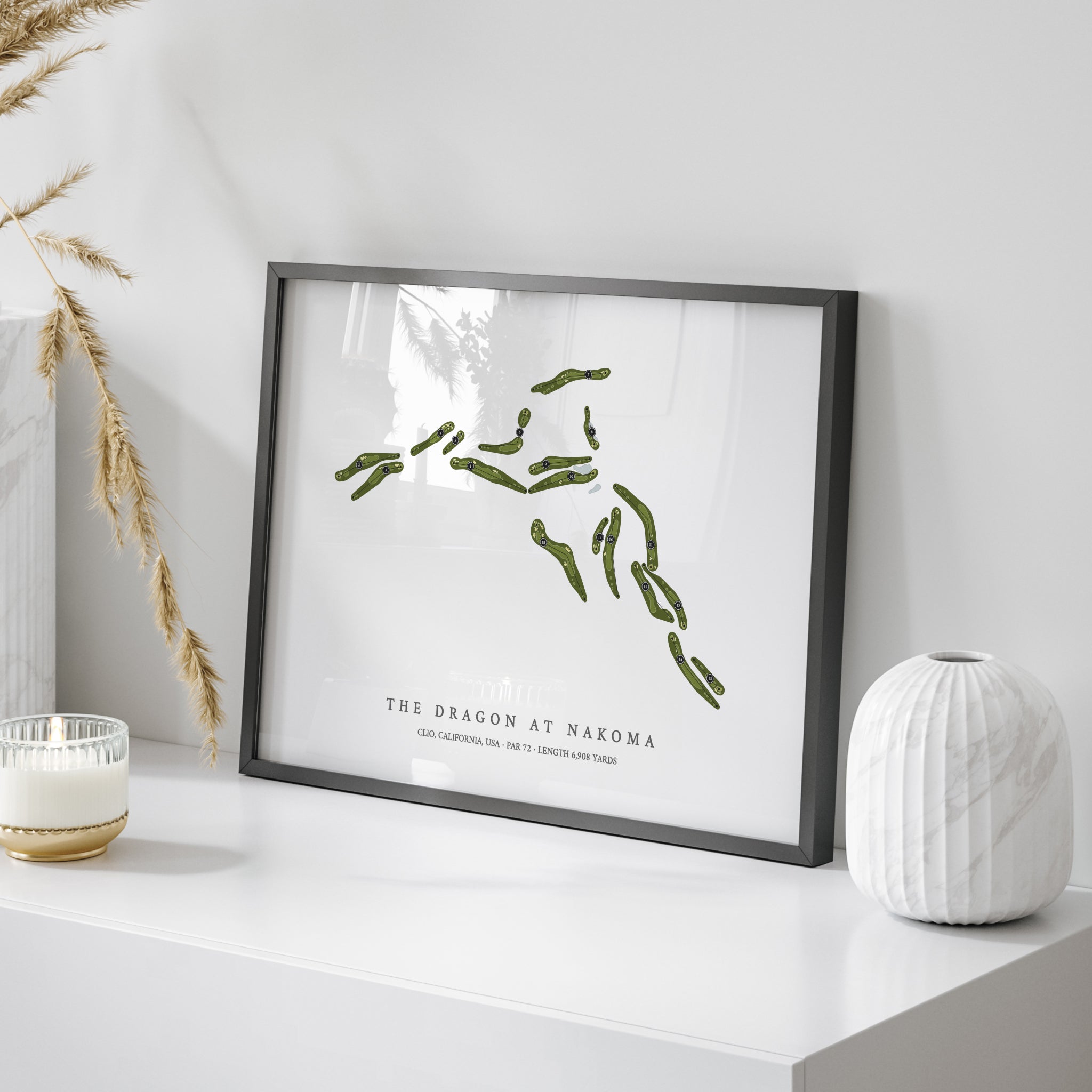 The Dragon at Nakoma | Golf Course Map | On Table 