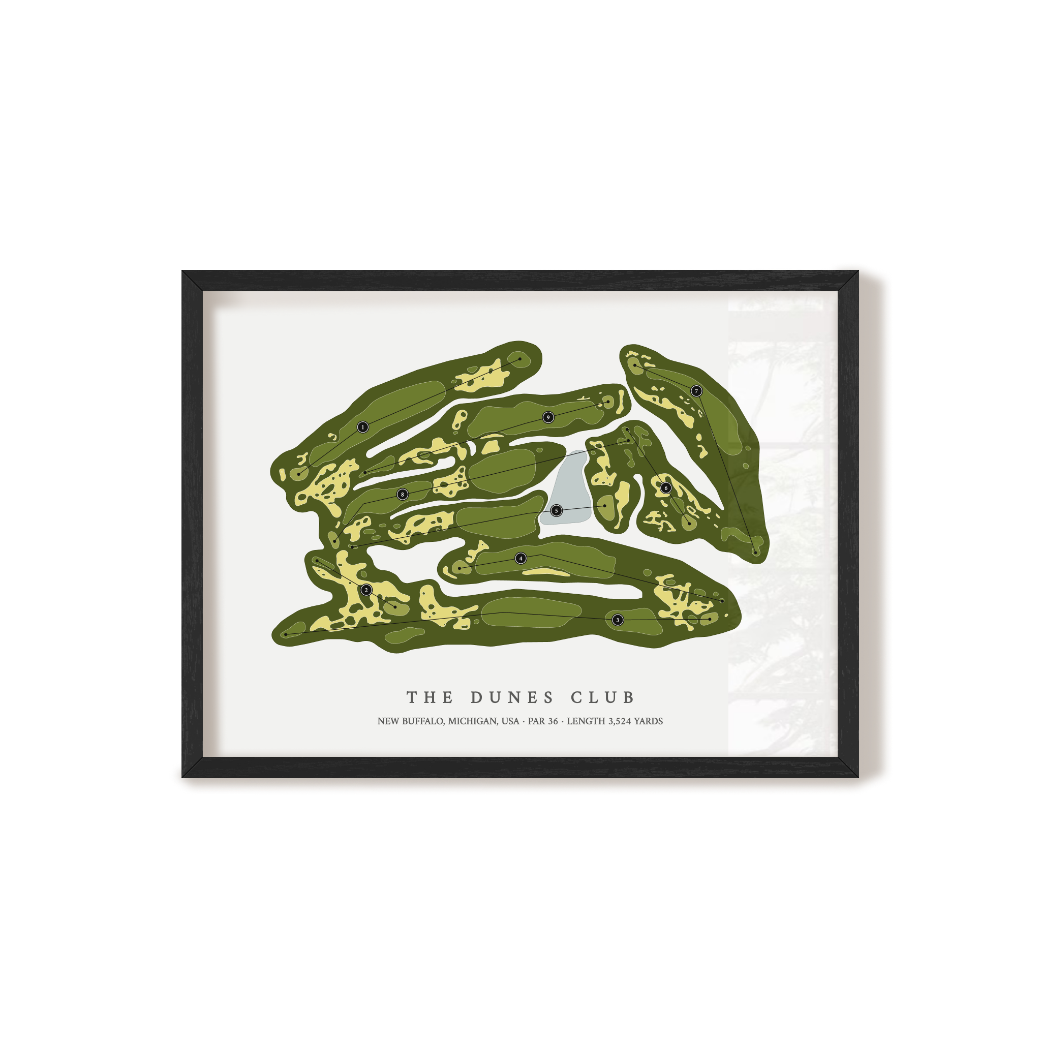 The Dunes Club | Golf Course Print | Black+Frame 