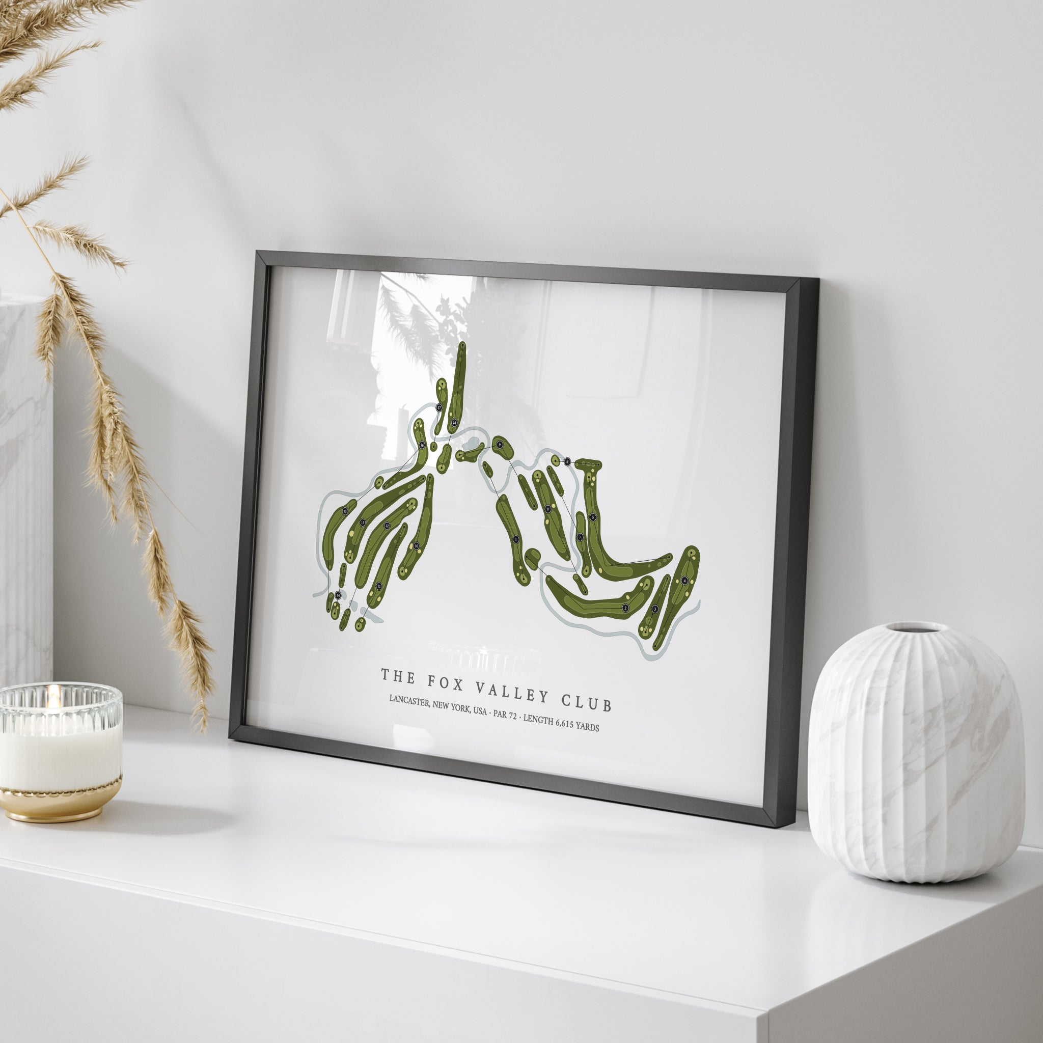 The Fox Valley Club | Golf Course Map | On Table 