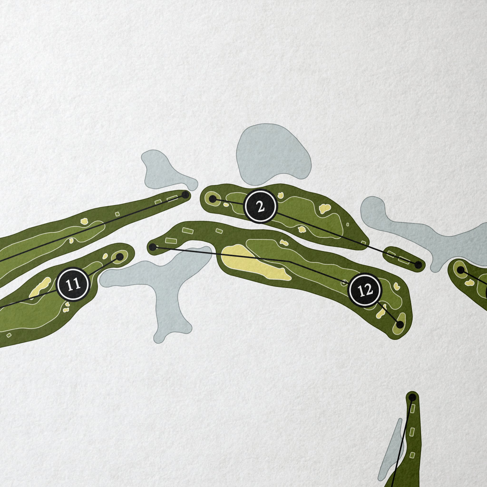 The Golf Club At Fiddler's Creek | Golf Course Print | Close Up