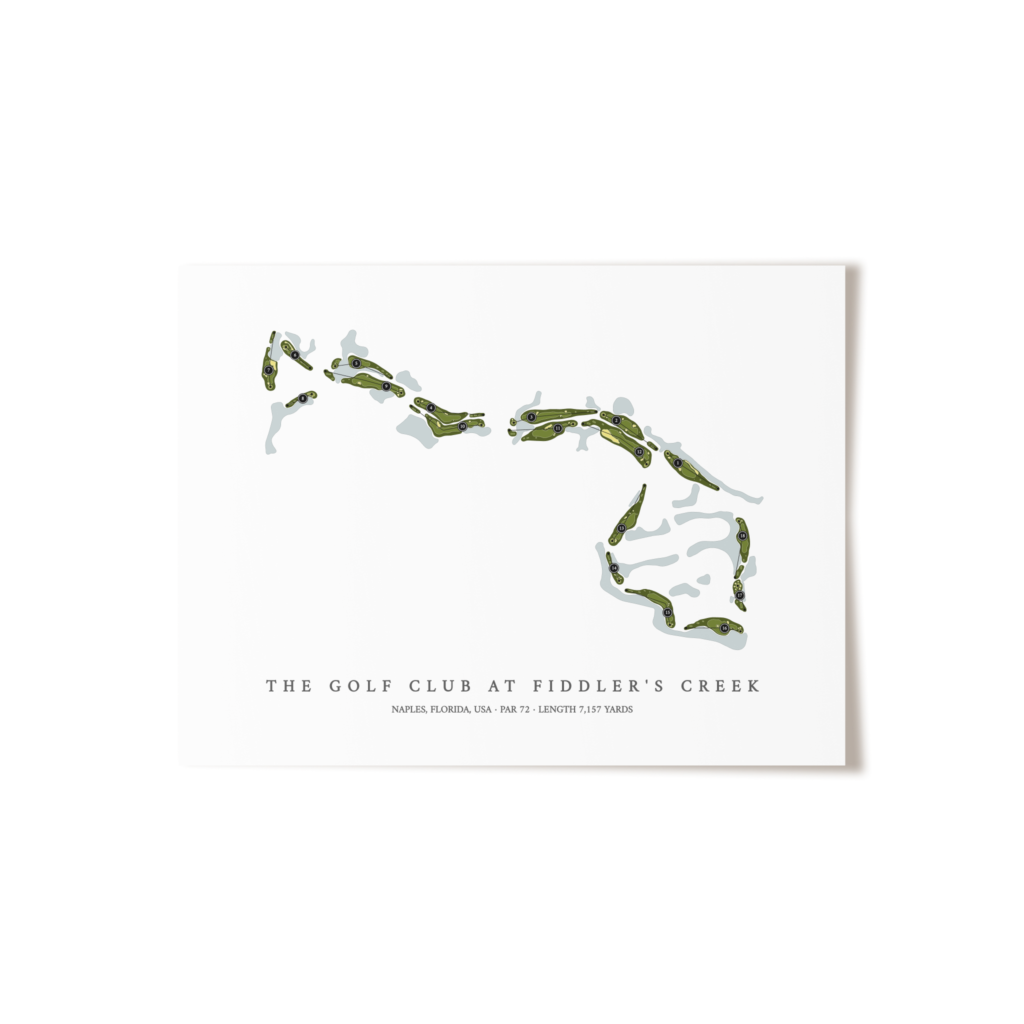 The Golf Club At Fiddler's Creek | Golf Course Print | Unframed