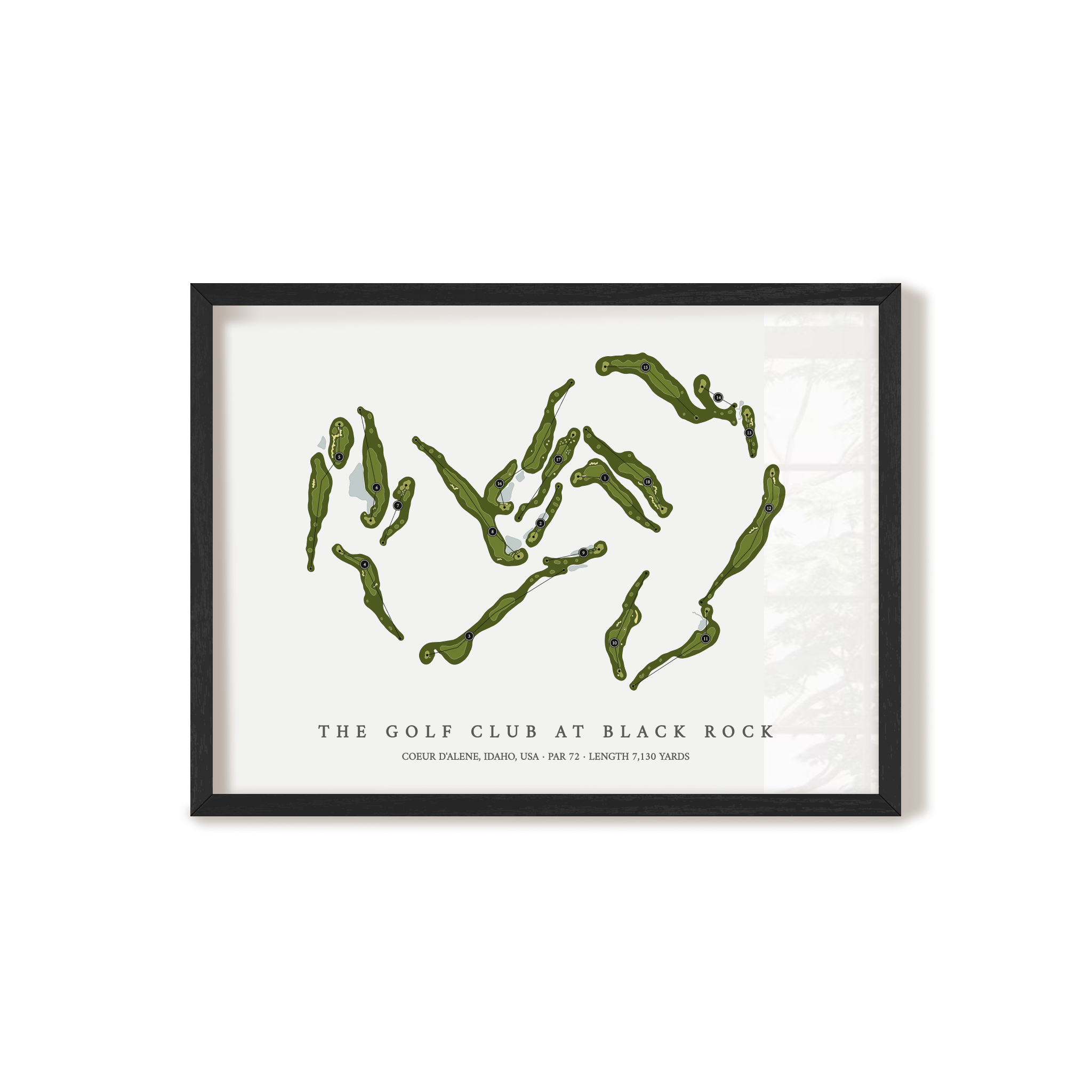 The Golf Club at Black Rock | Golf Course Print | Black Frame 