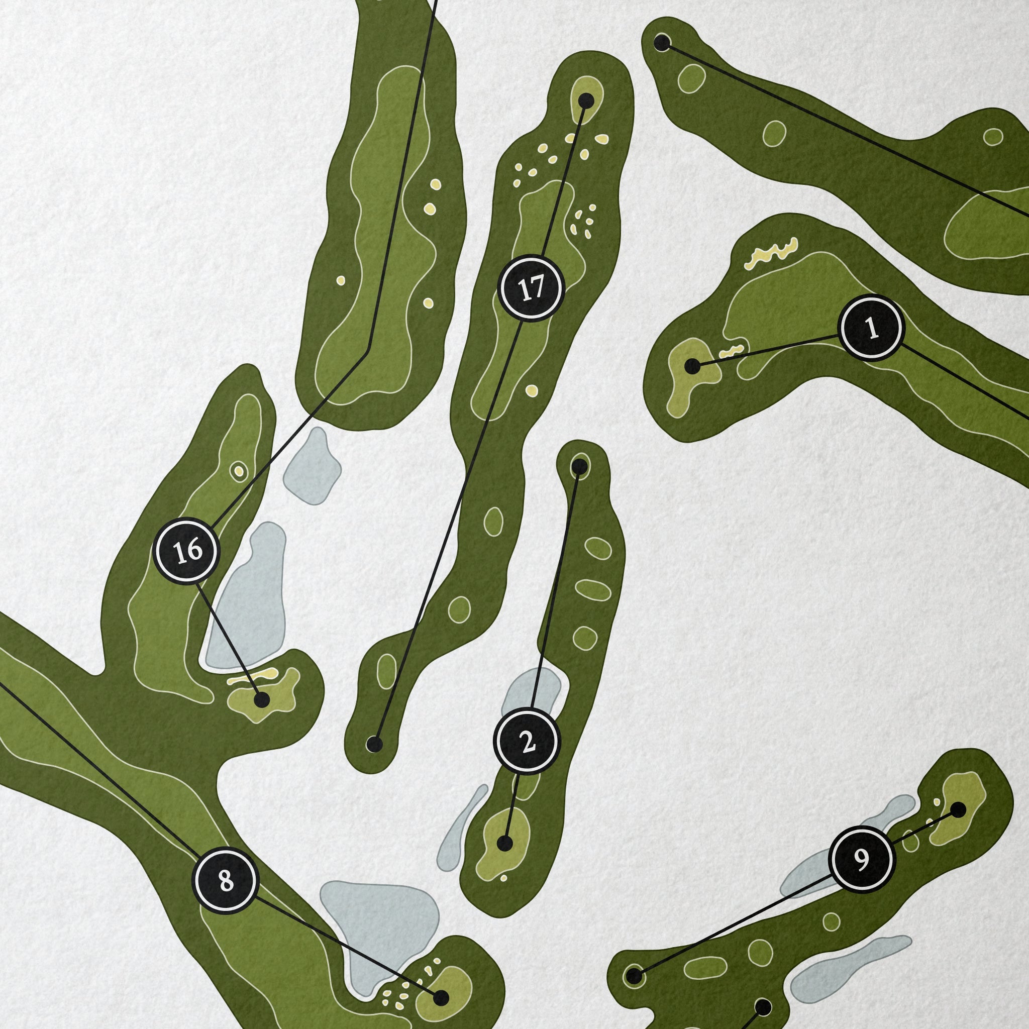 The Golf Club at Black Rock | Golf Course Print | Close Up 