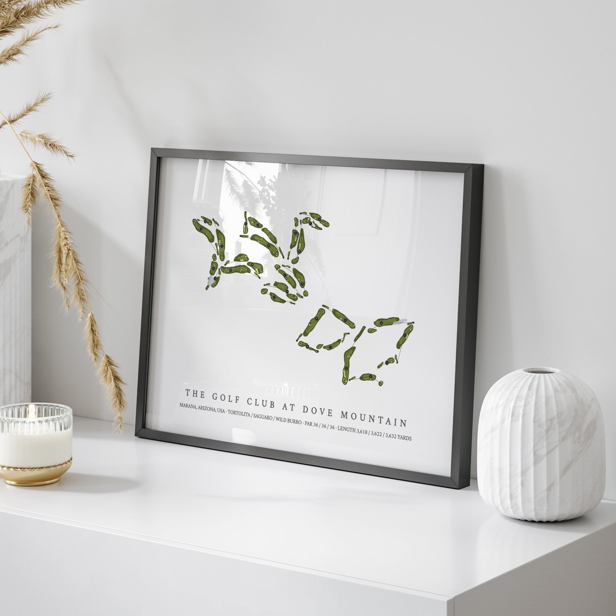 The Golf Club at Dove Mountain | Golf Course Print | On Table 