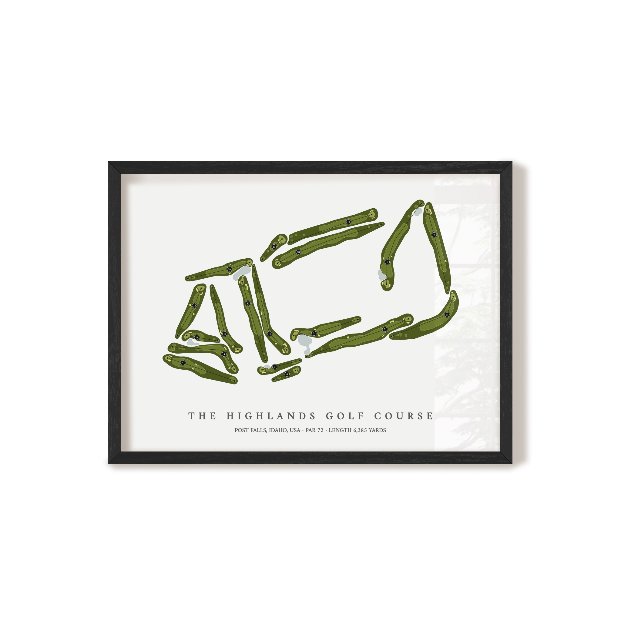 The Highlands Golf Course | Golf Course Print | Black Frame