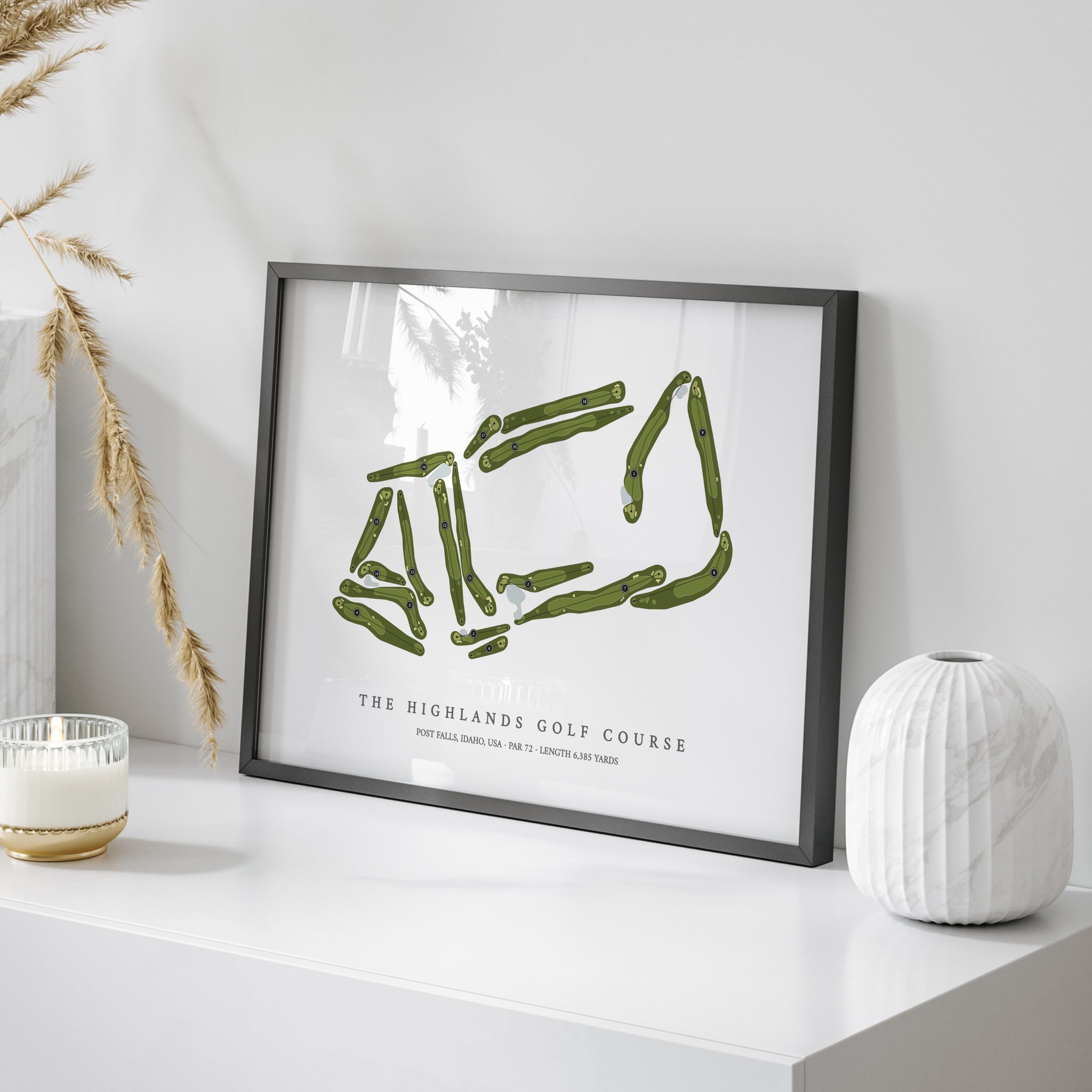 The Highlands Golf Course | Golf Course Print | On Table