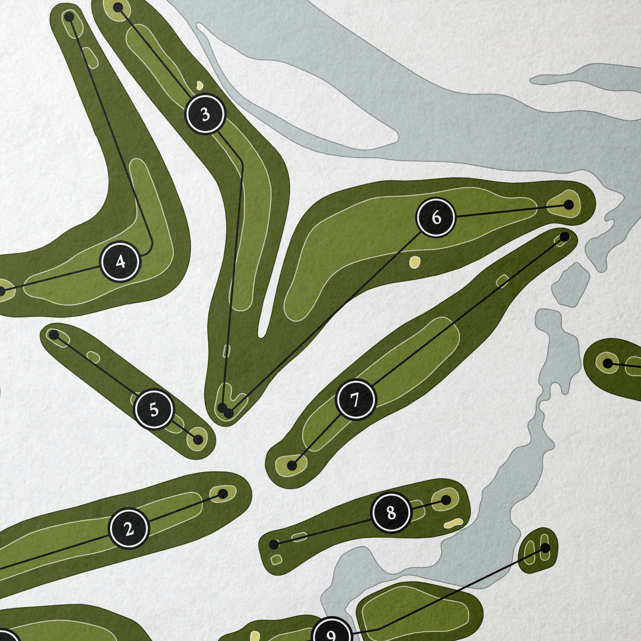 The Jack Golf Course | Golf Course Map | Close Up 