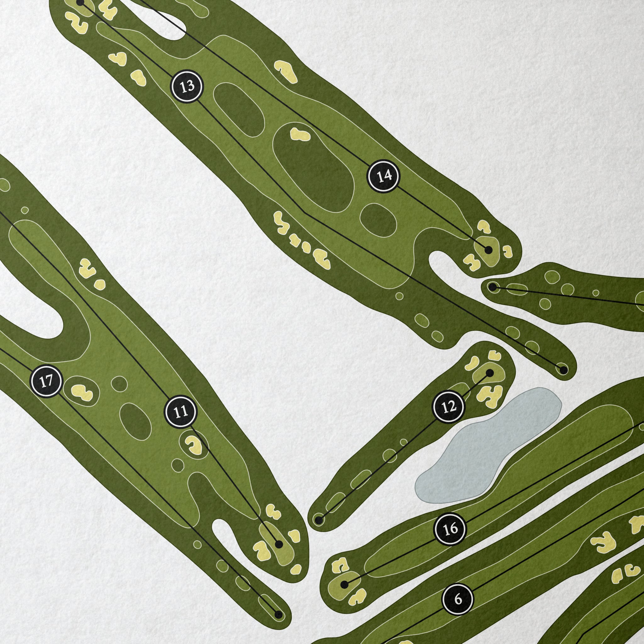 The La Quinta Country Club | Golf Course Map | Close Up 