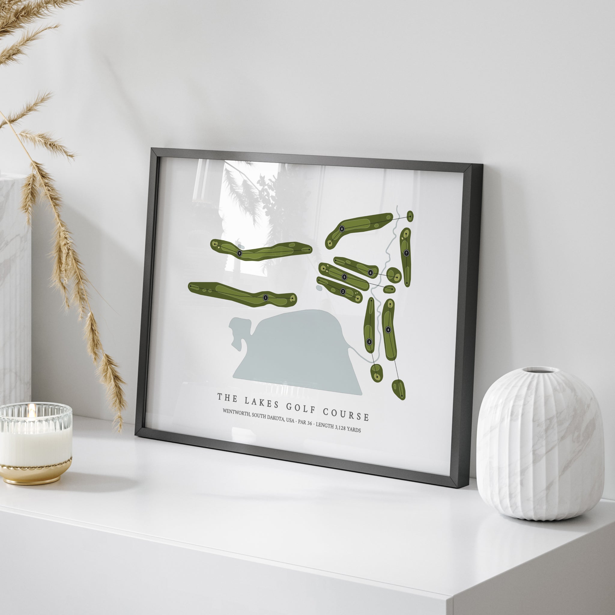 The Lakes Golf Course | Golf Course Map | On Table 