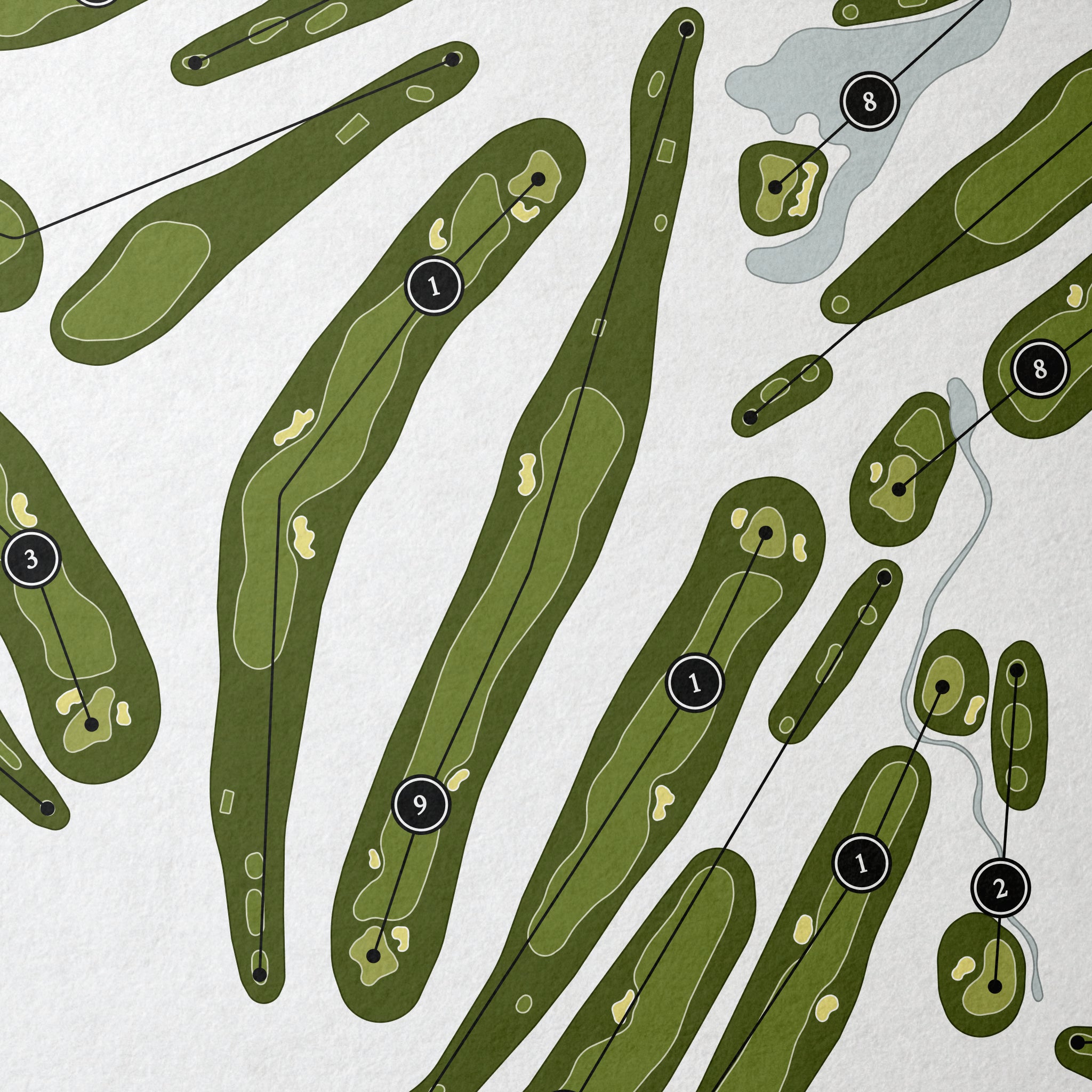 The Legends Country Club | Golf Course Print | Close Up