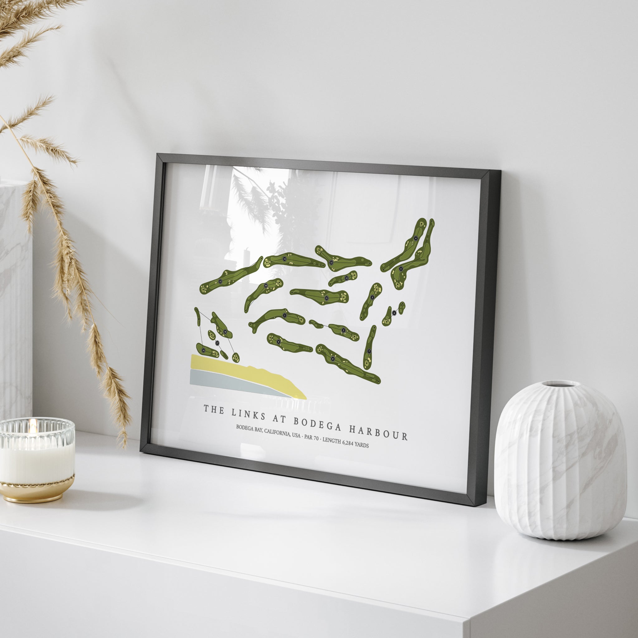 The Links At Bodega Harbour | Golf Course Map | On Table 