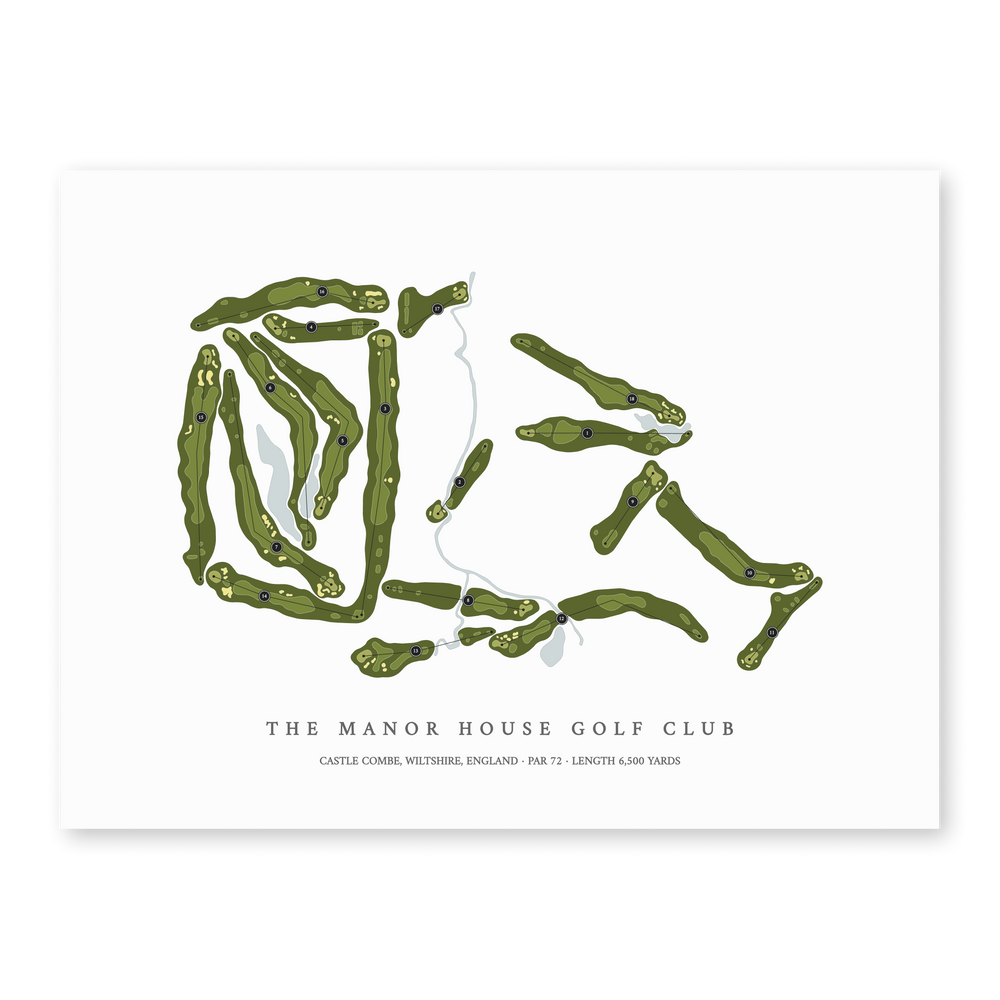 The Manor House Golf Club Golf Course Map