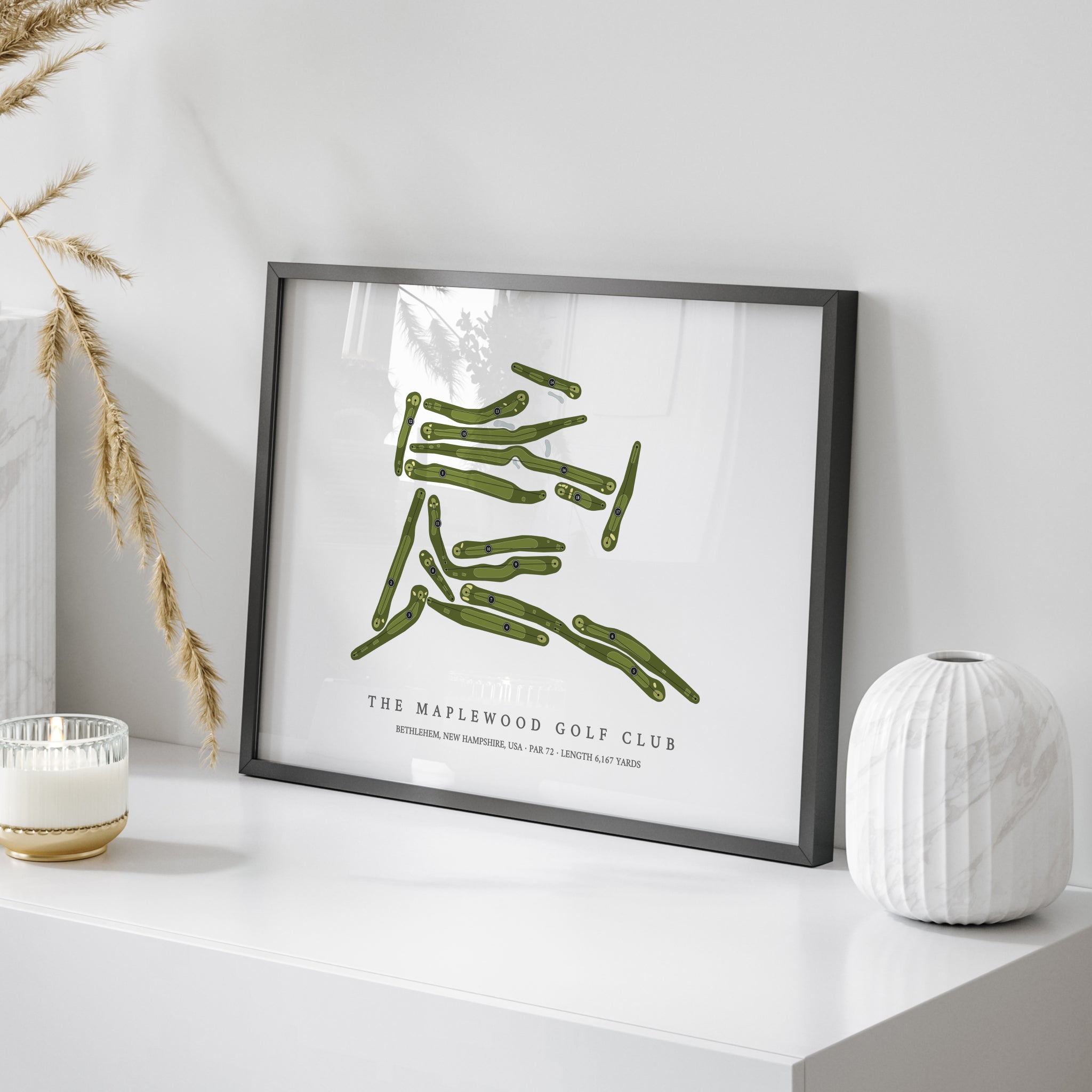 The Maplewood Golf Club | Golf Course Map | On Table 