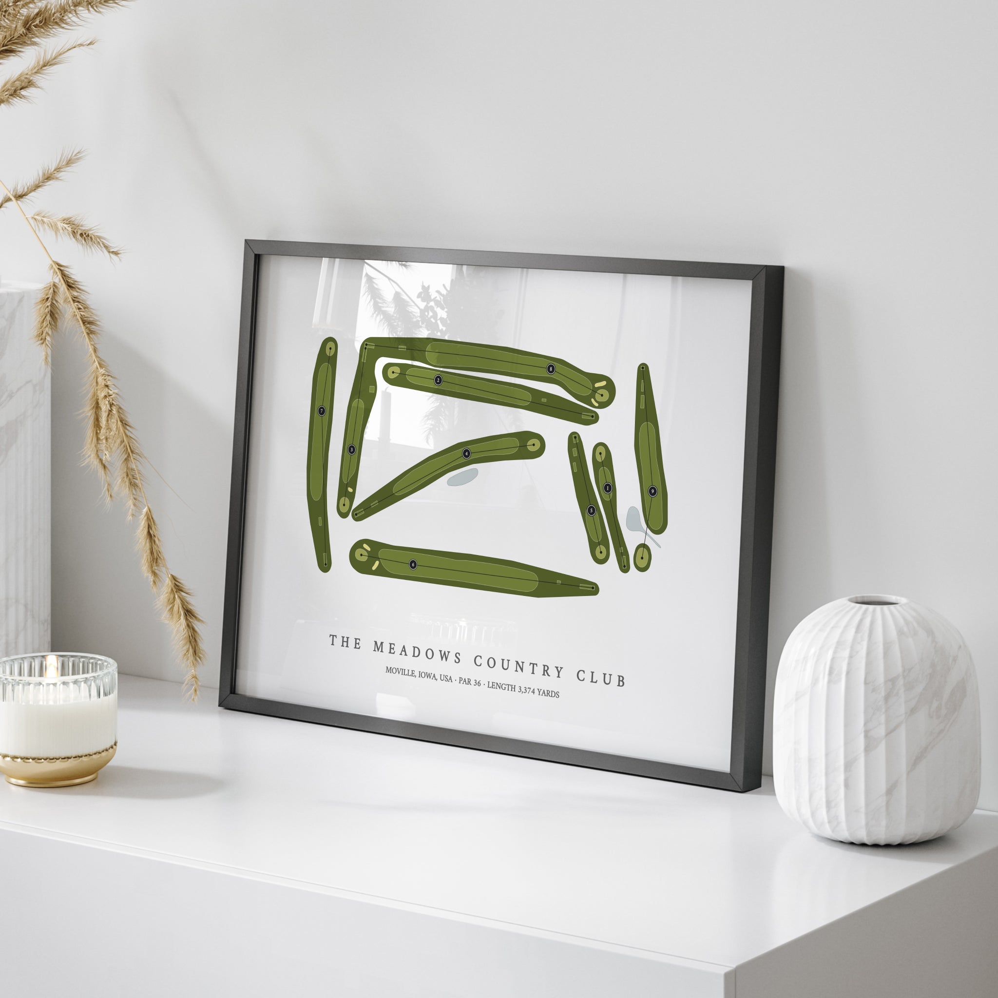 The Meadows Country Club | Golf Course Map | On Table 