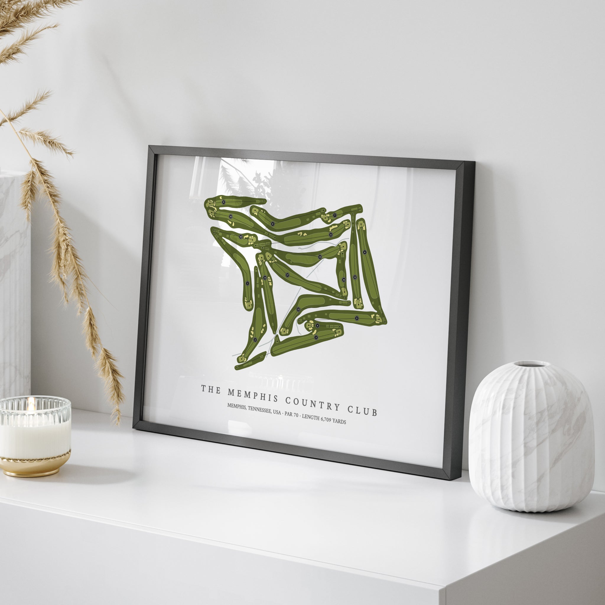 The Memphis Country Club | Golf Course Map | On Table 