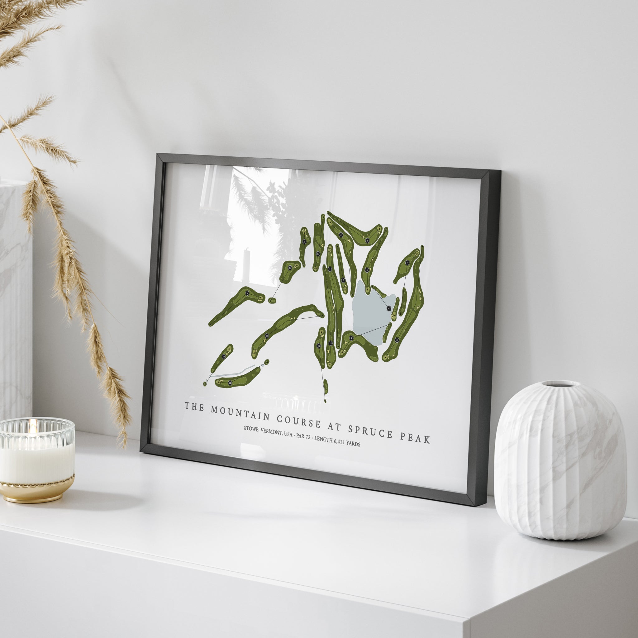 The Mountain Course at Spruce Peak | Golf Course Map | On Table 