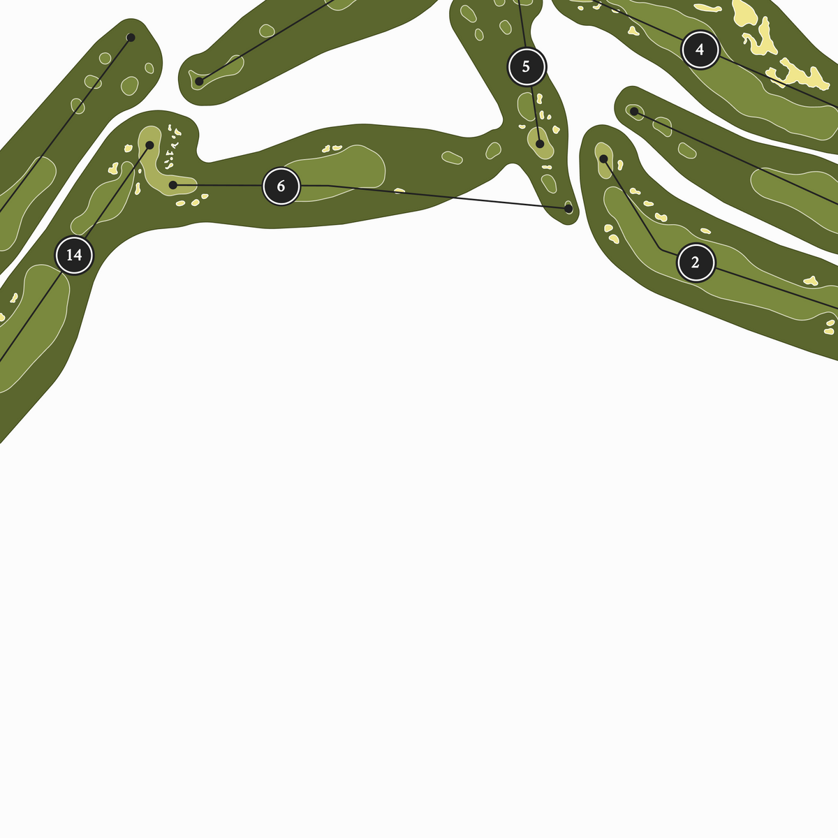 The National Golf Club - Moonah Course | Golf Course Map