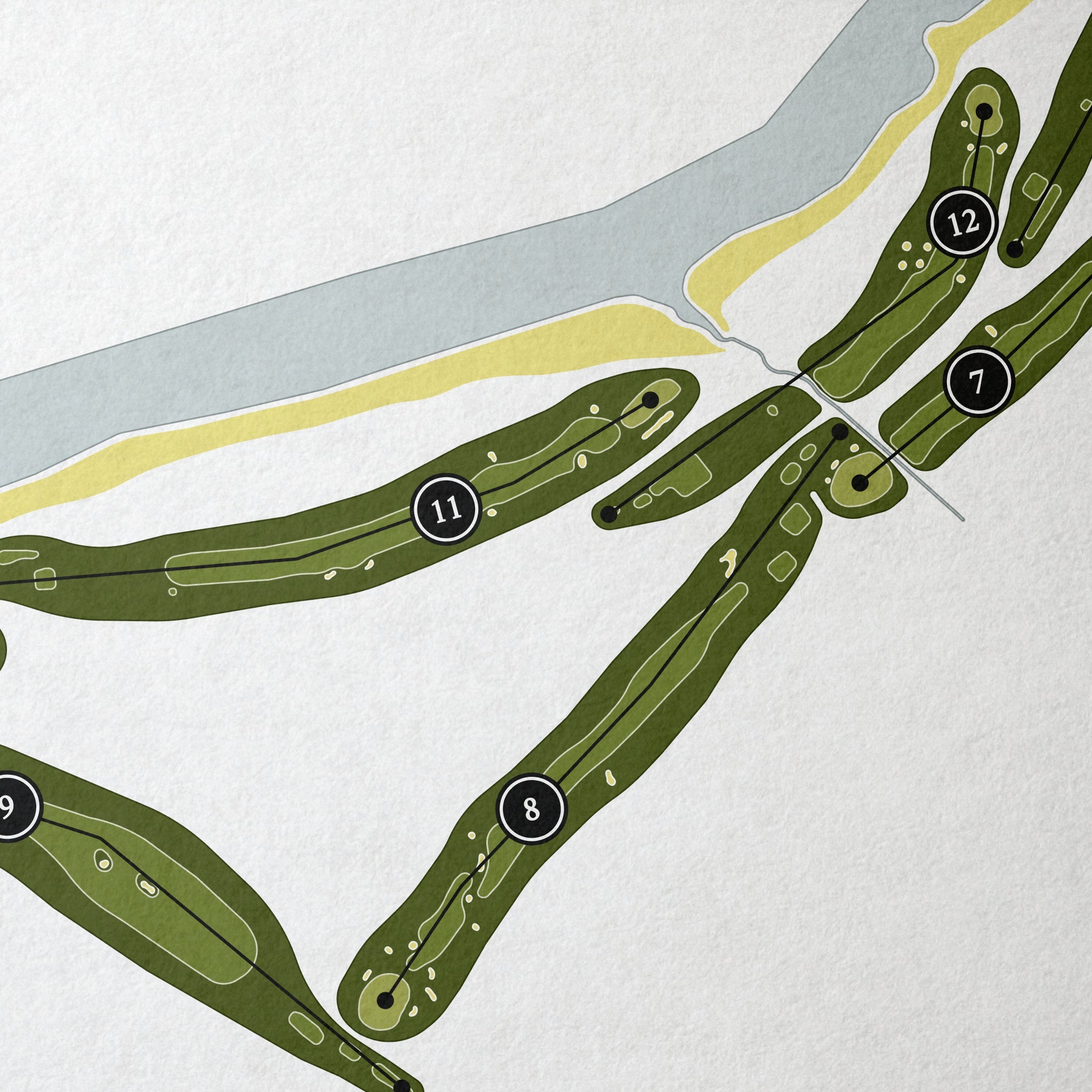 The North Berwick Golf Club | Golf Course Map | Close Up 