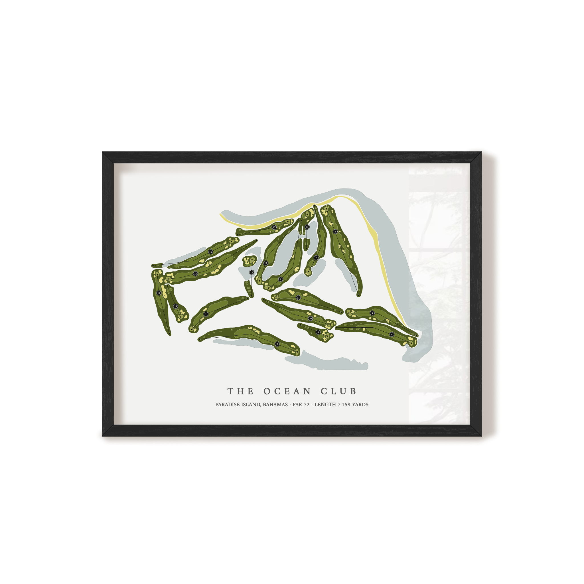 The Ocean Club | Golf Course Print | Black+Frame 