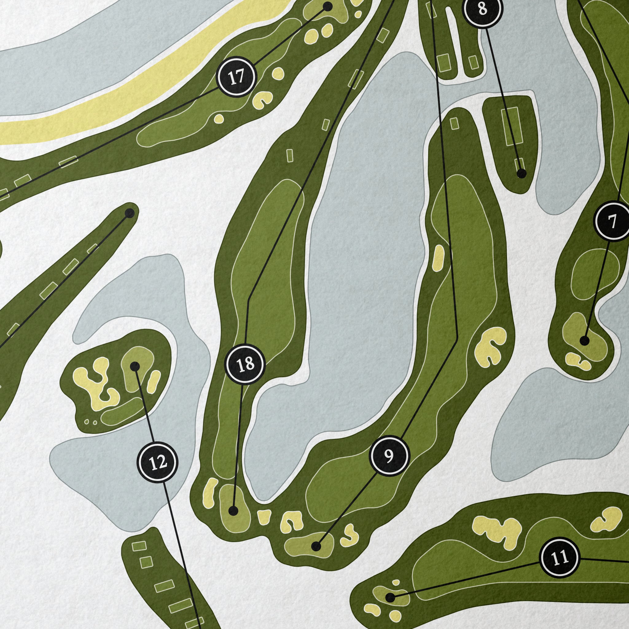 The Ocean Club | Golf Course Print | Close+Up 
