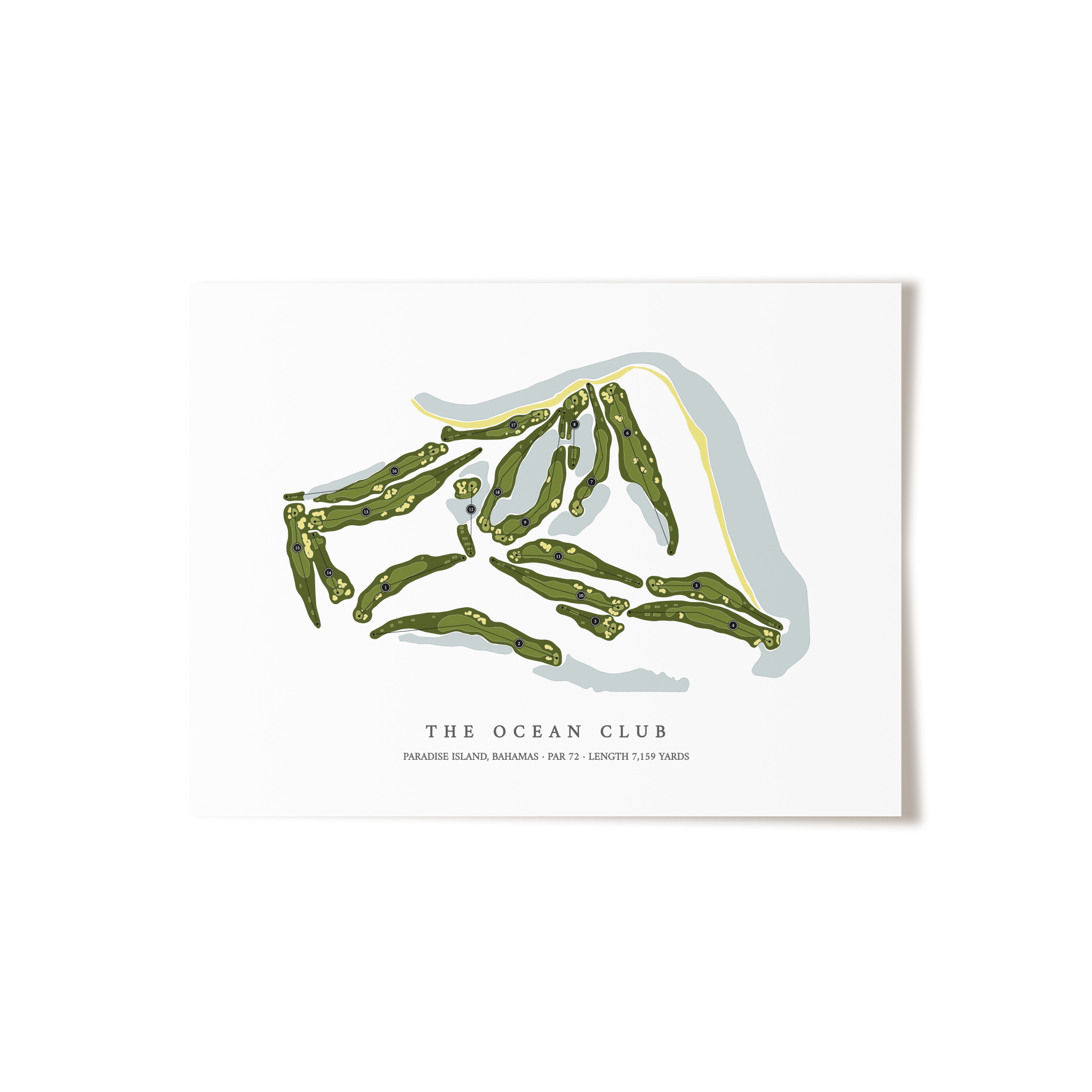 The Ocean Club | Golf Course Print | Unframed 