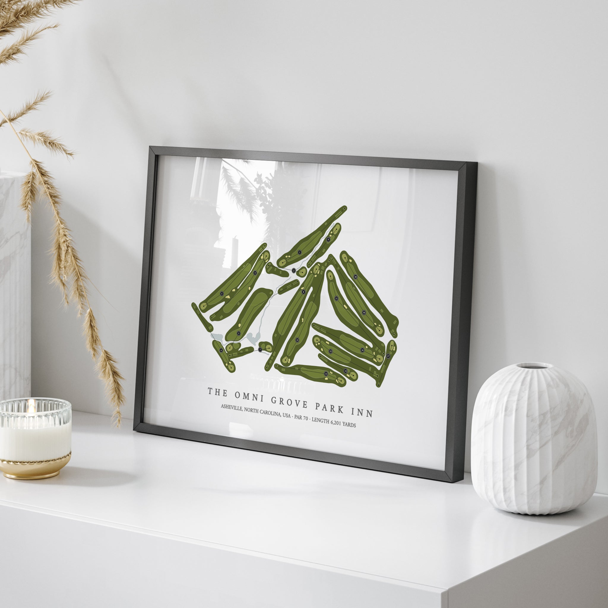 The Omni Grove Park Inn | Golf Course Map | On Table 