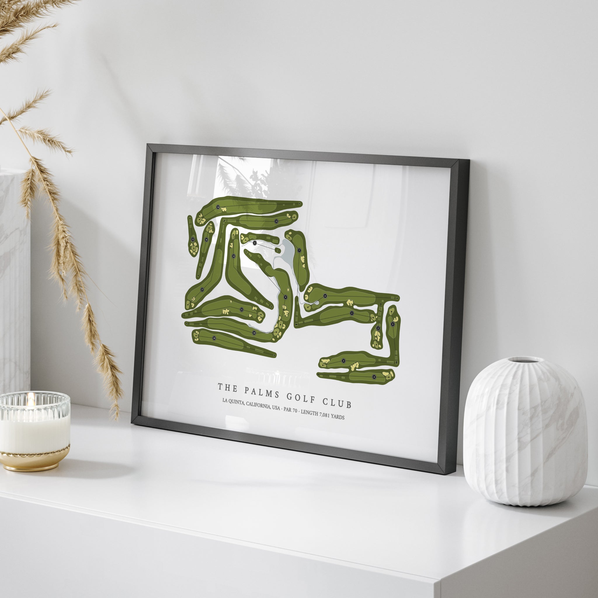 The Palms Golf Club | Golf Course Map | On Table 