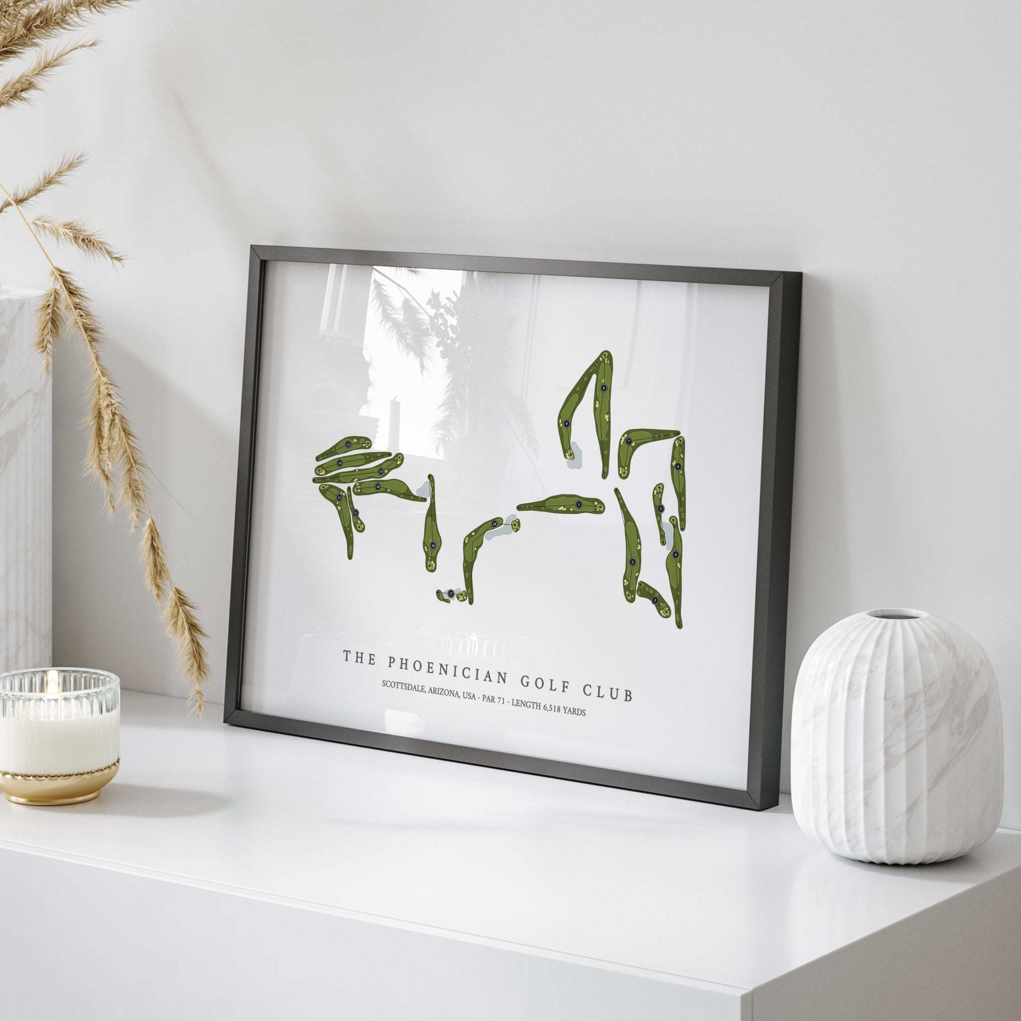 The Phoenician Golf Club | Golf Course Map | On Table 