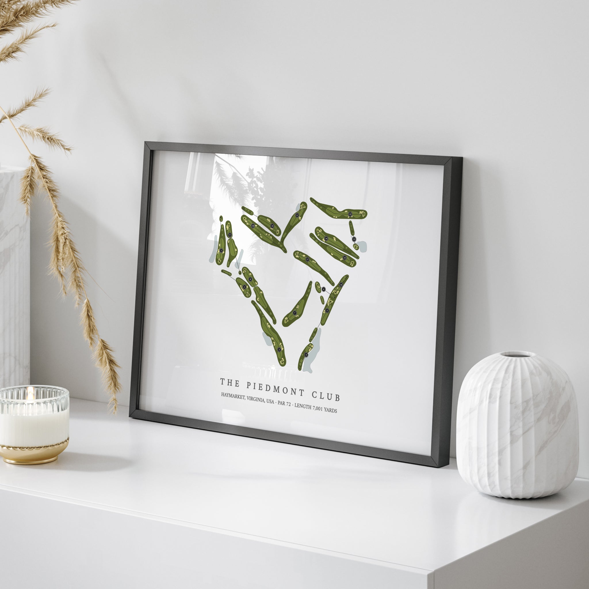 The Piedmont Club | Golf Course Map | On Table 