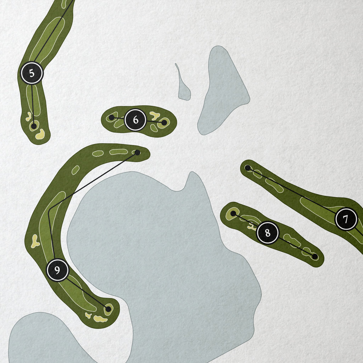The Plantation Golf Club - Cranes Roost Course | Golf Course Map | Close Up 