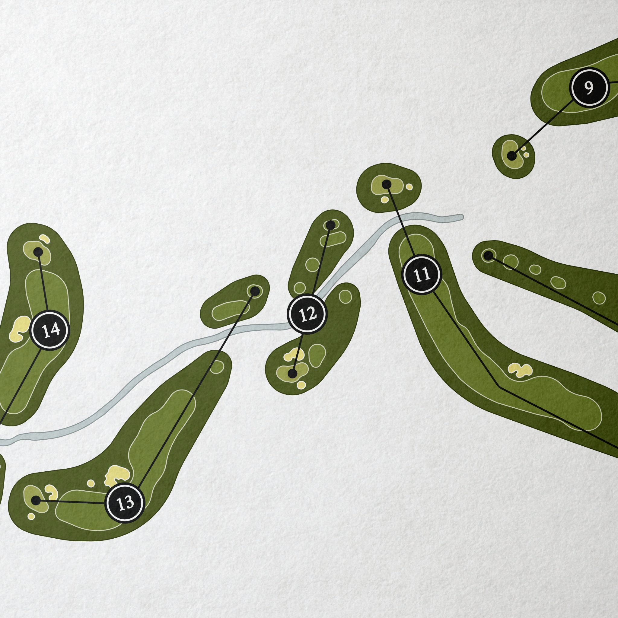 The Reserve At Lake Keowee | Golf Course Map | Close Up 