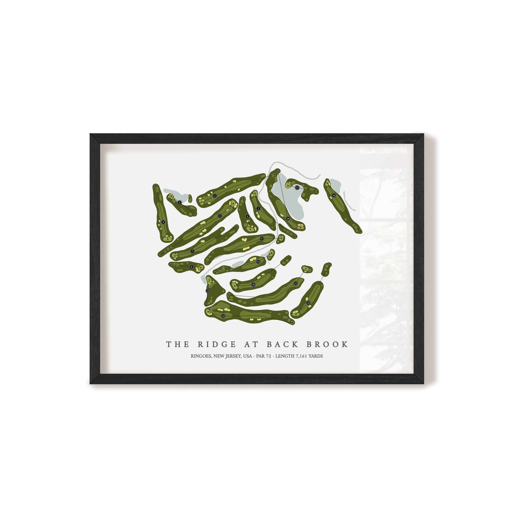 The Ridge At Back Brook | Golf Course Print | Black Frame