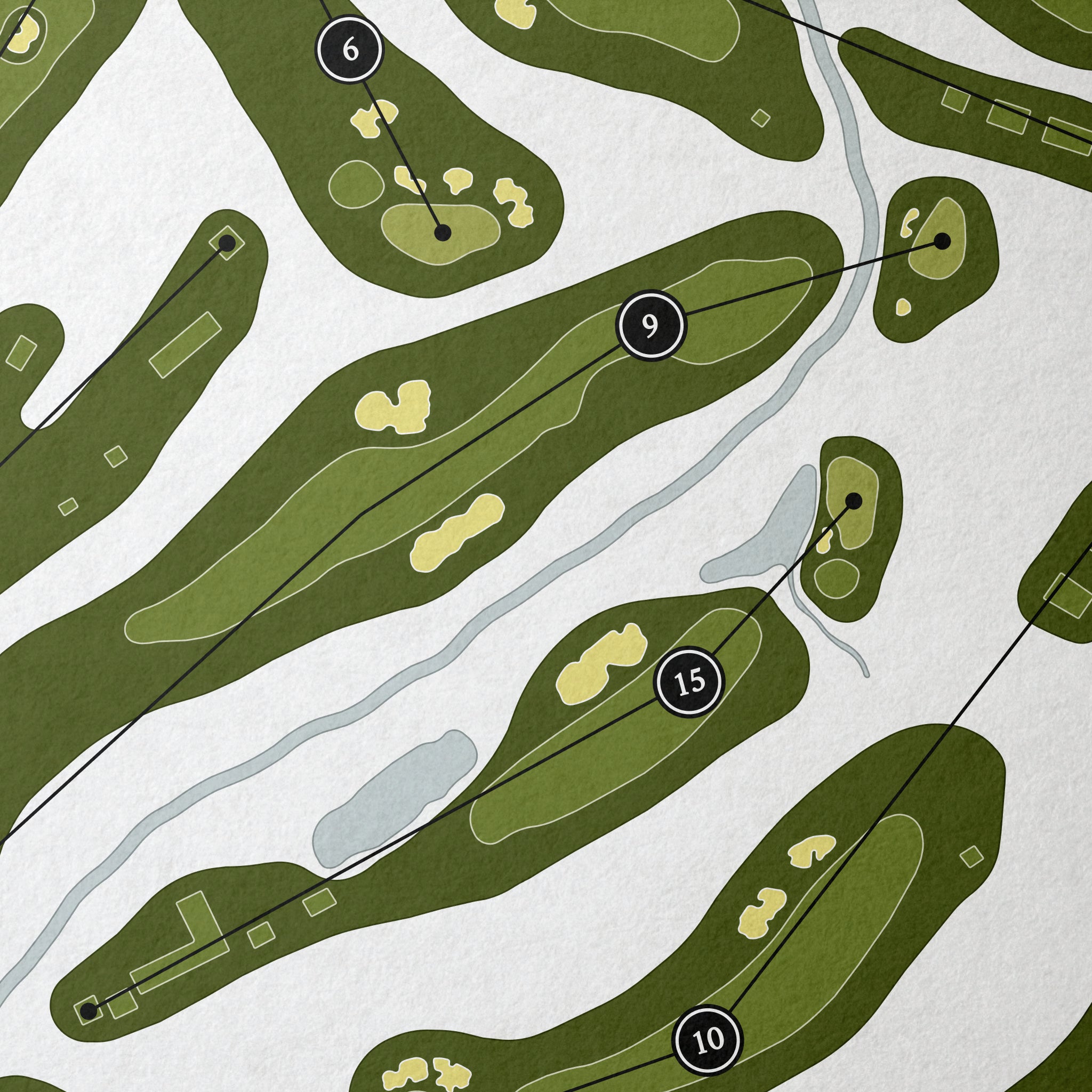 The Ridge At Back Brook | Golf Course Print | Close Up