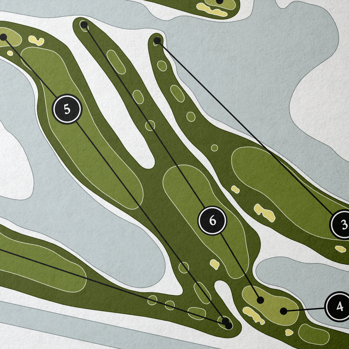 The Ritz Carlton Golf Club, Grand Cayman | Golf Course Map | Close Up