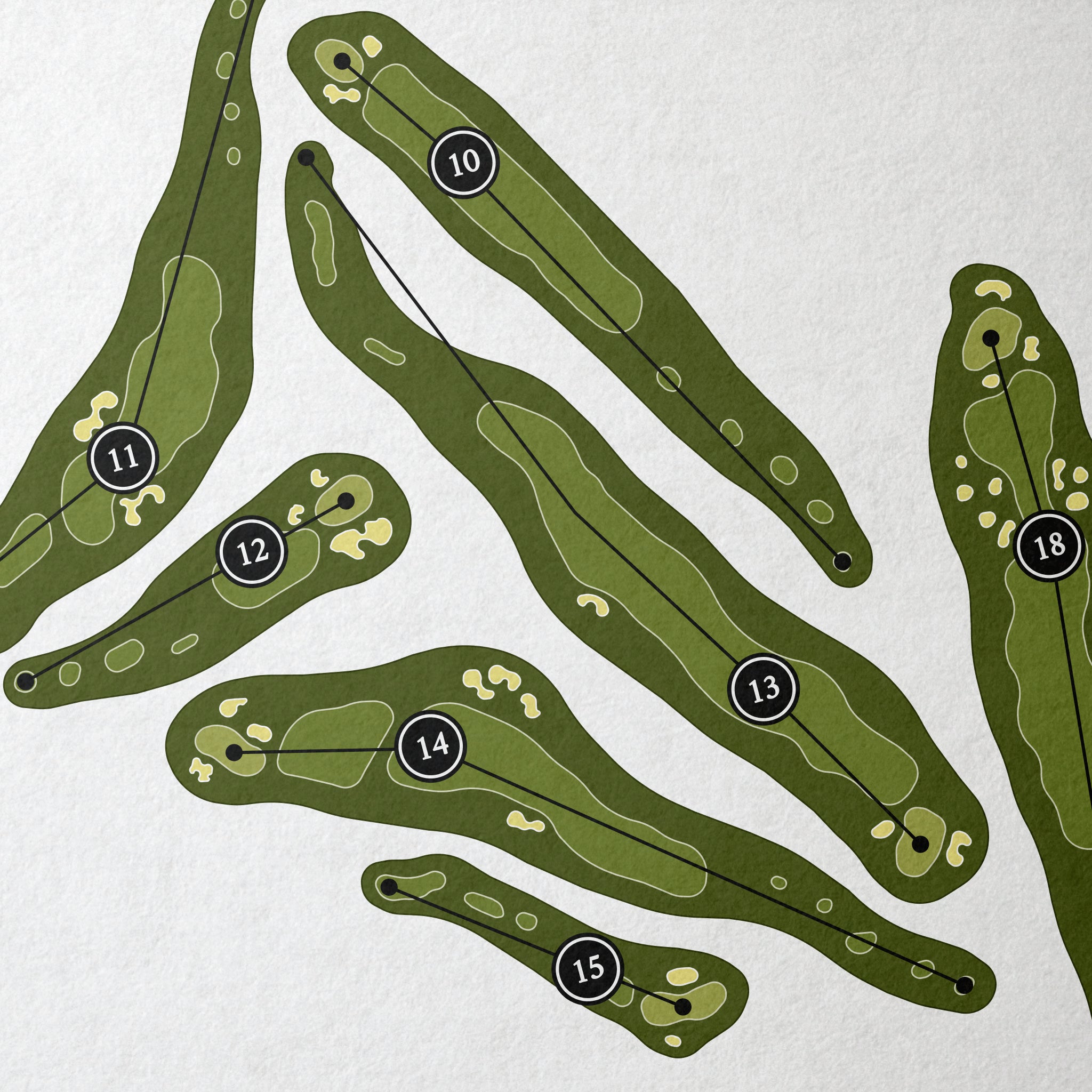 The River Course at Keystone | Golf Course Map | Close Up 