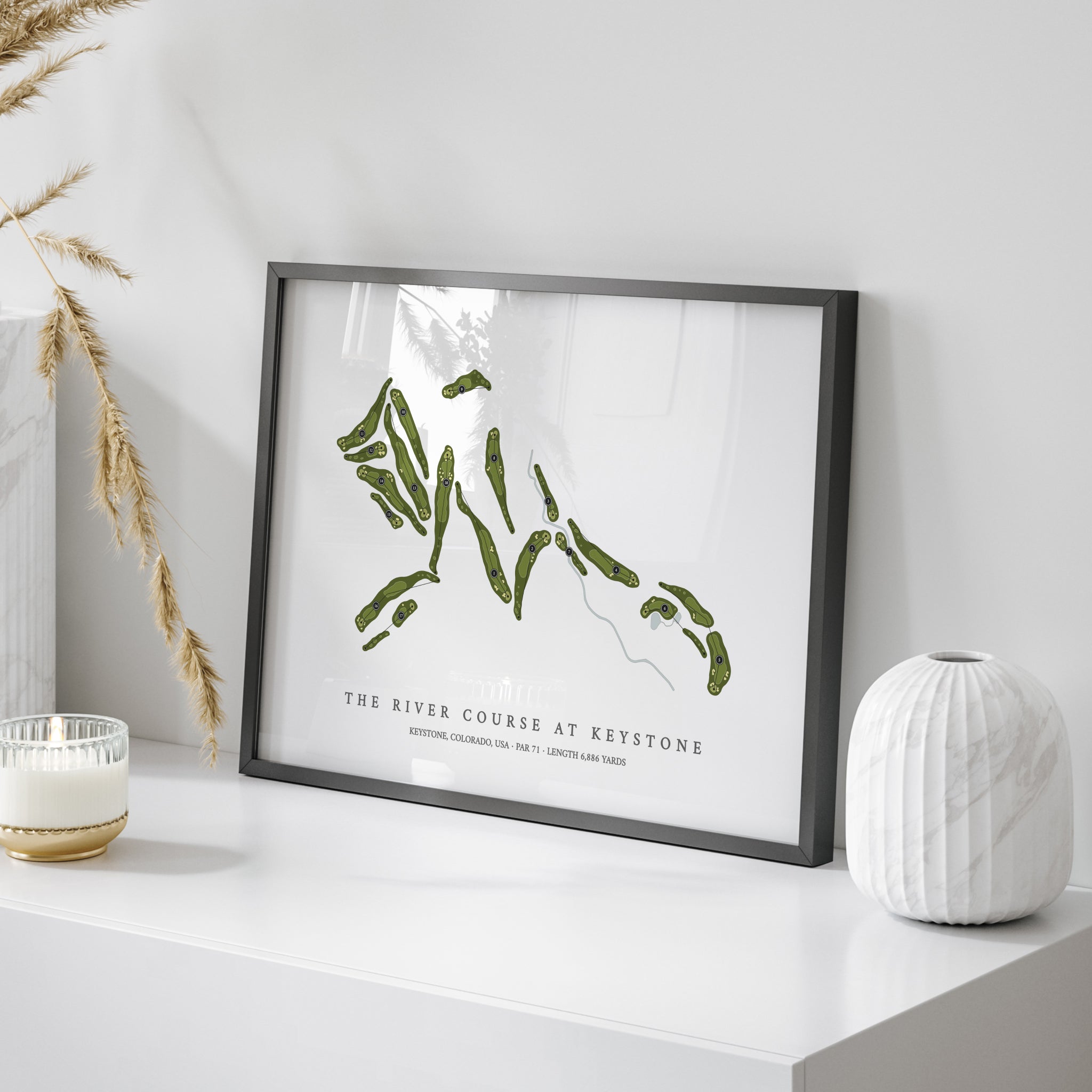 The River Course at Keystone | Golf Course Map | On Table 