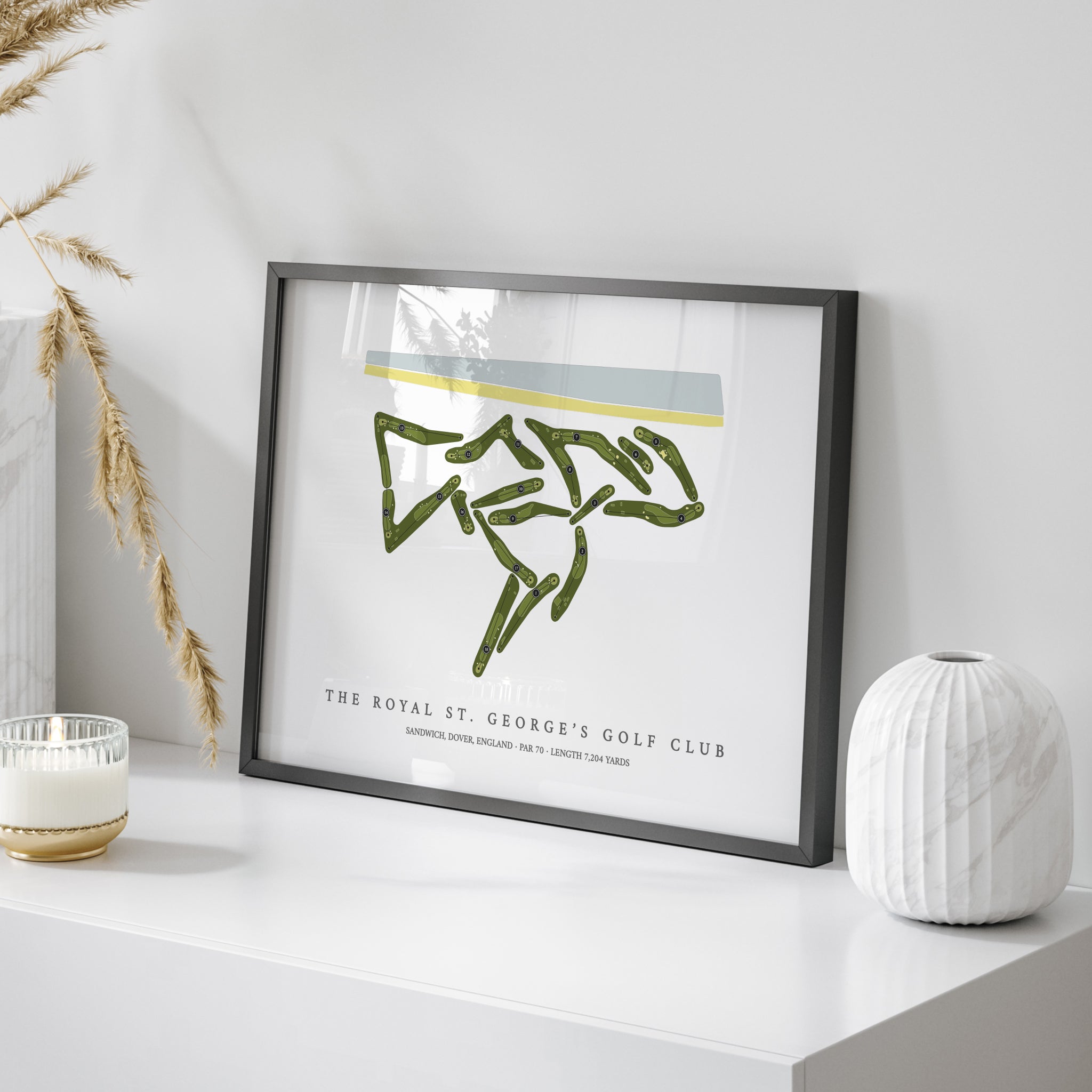 The Royal St Georges Golf Club | Golf Course Map | On+Table 