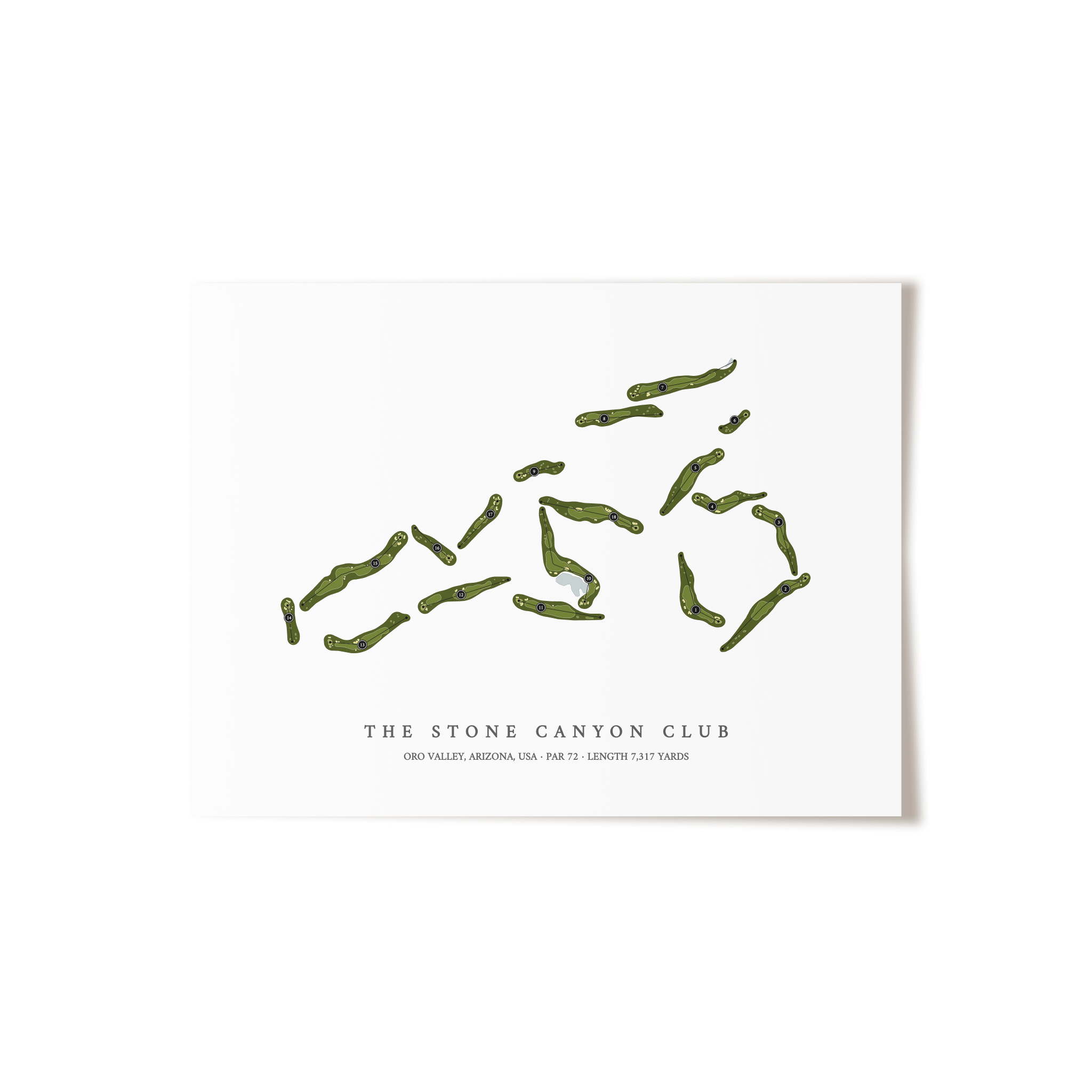 The Stone Canyon Club | Golf Course Print | Unframed