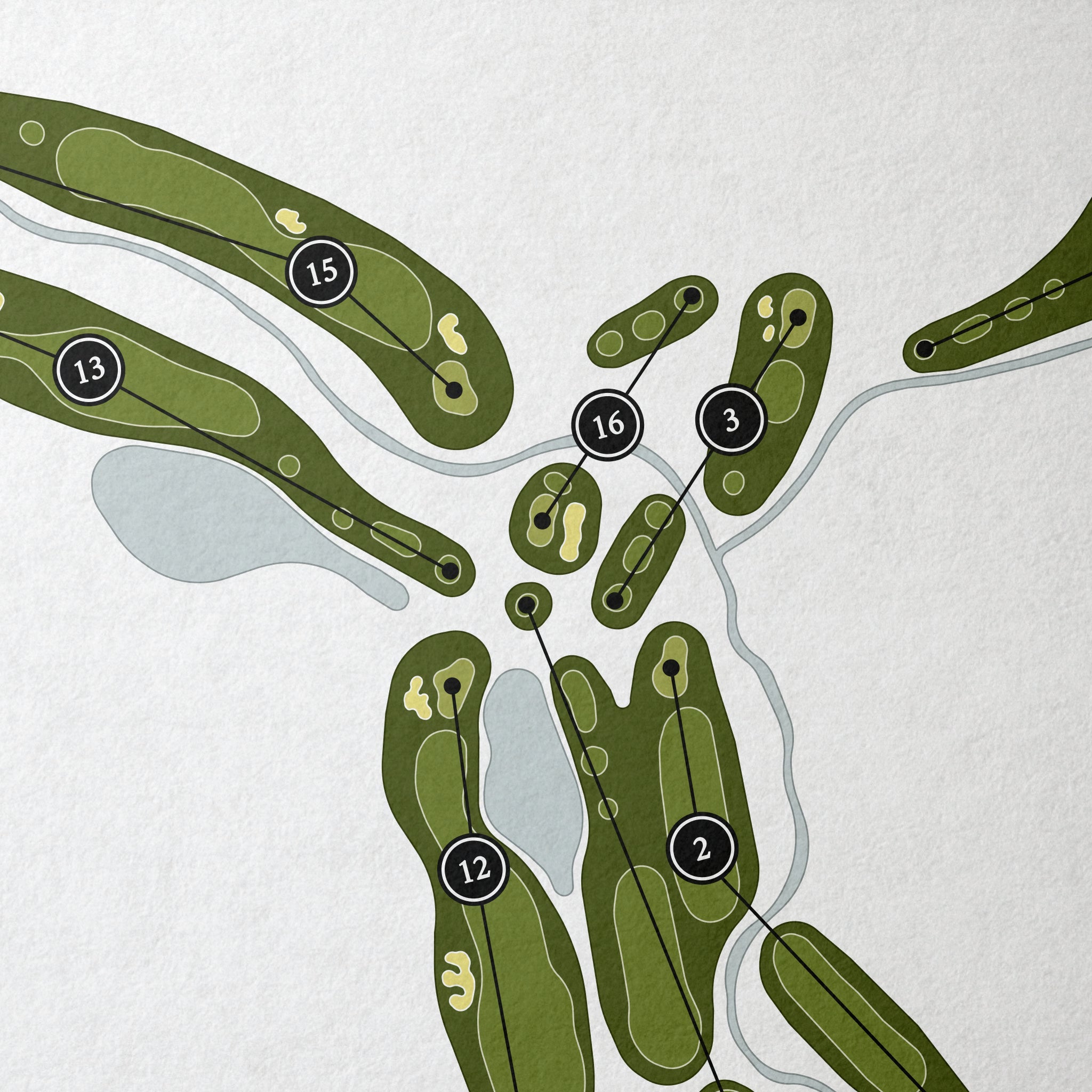 The Trails of Frisco Golf Club | Golf Course Map | Close Up 