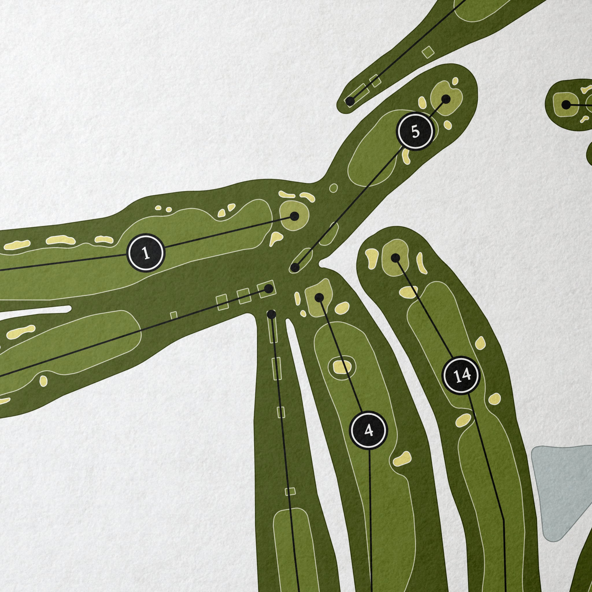 The Weston Golf Club | Golf Course Map | Close Up 