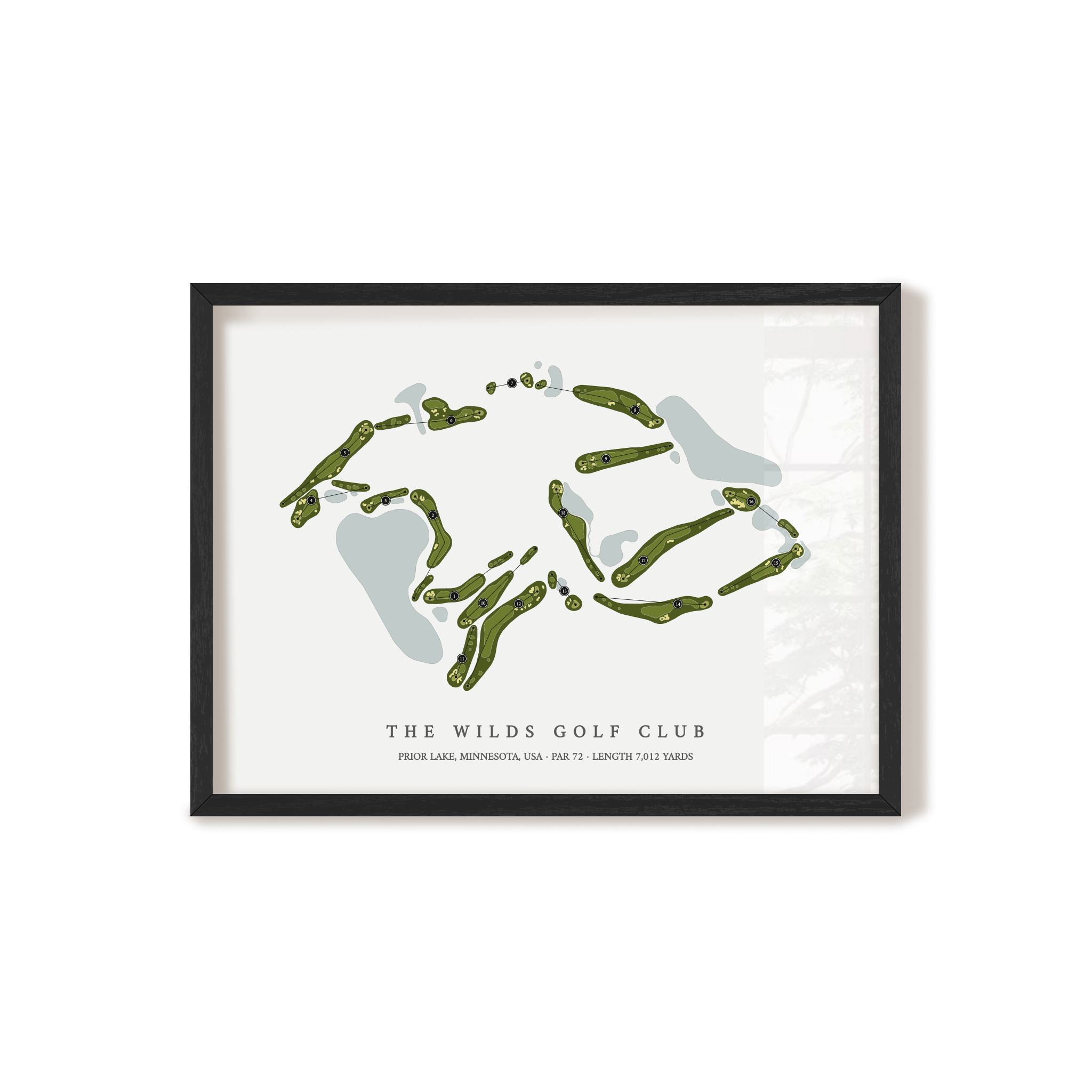 The Wilds Golf Club | Golf Course Map | Black+Frame