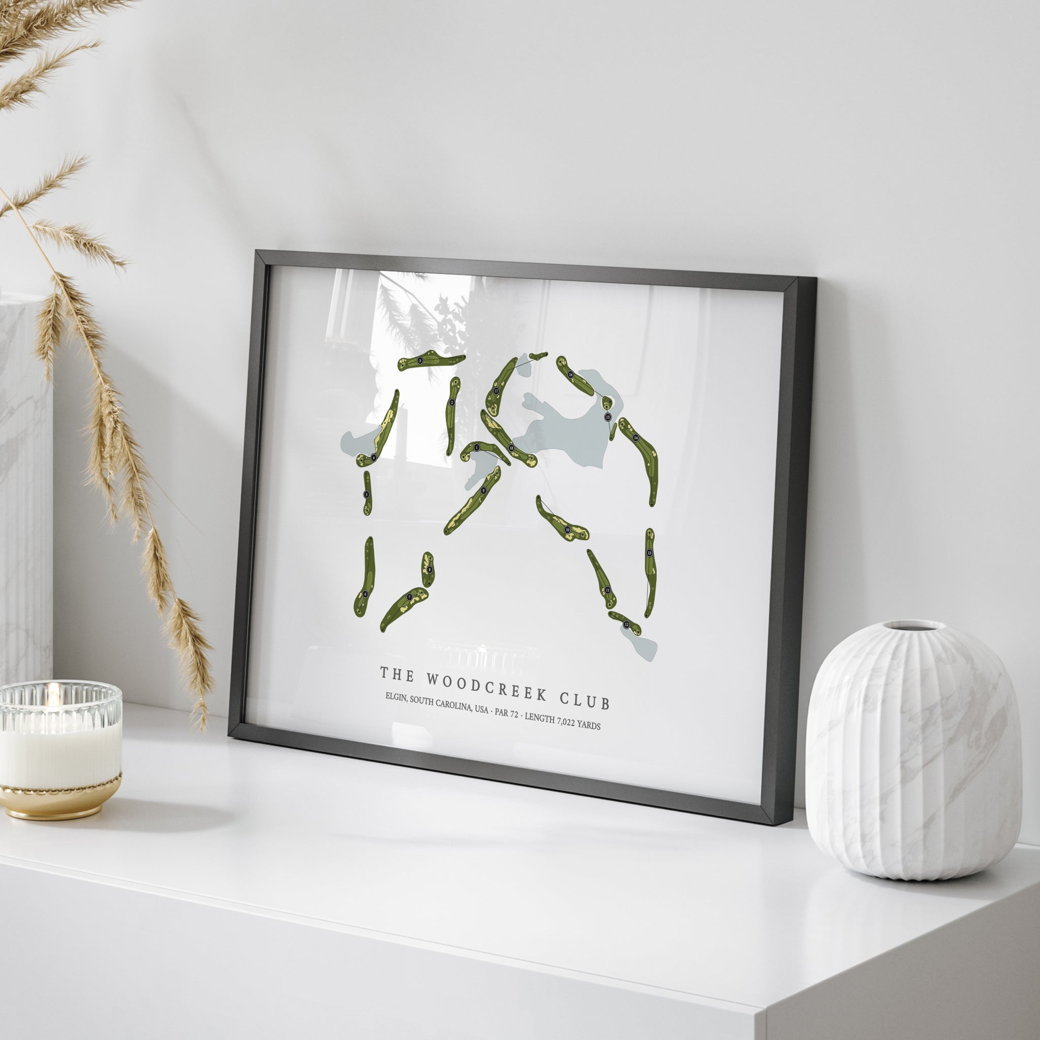 The Woodcreek Club | Golf Course Map | On Table 