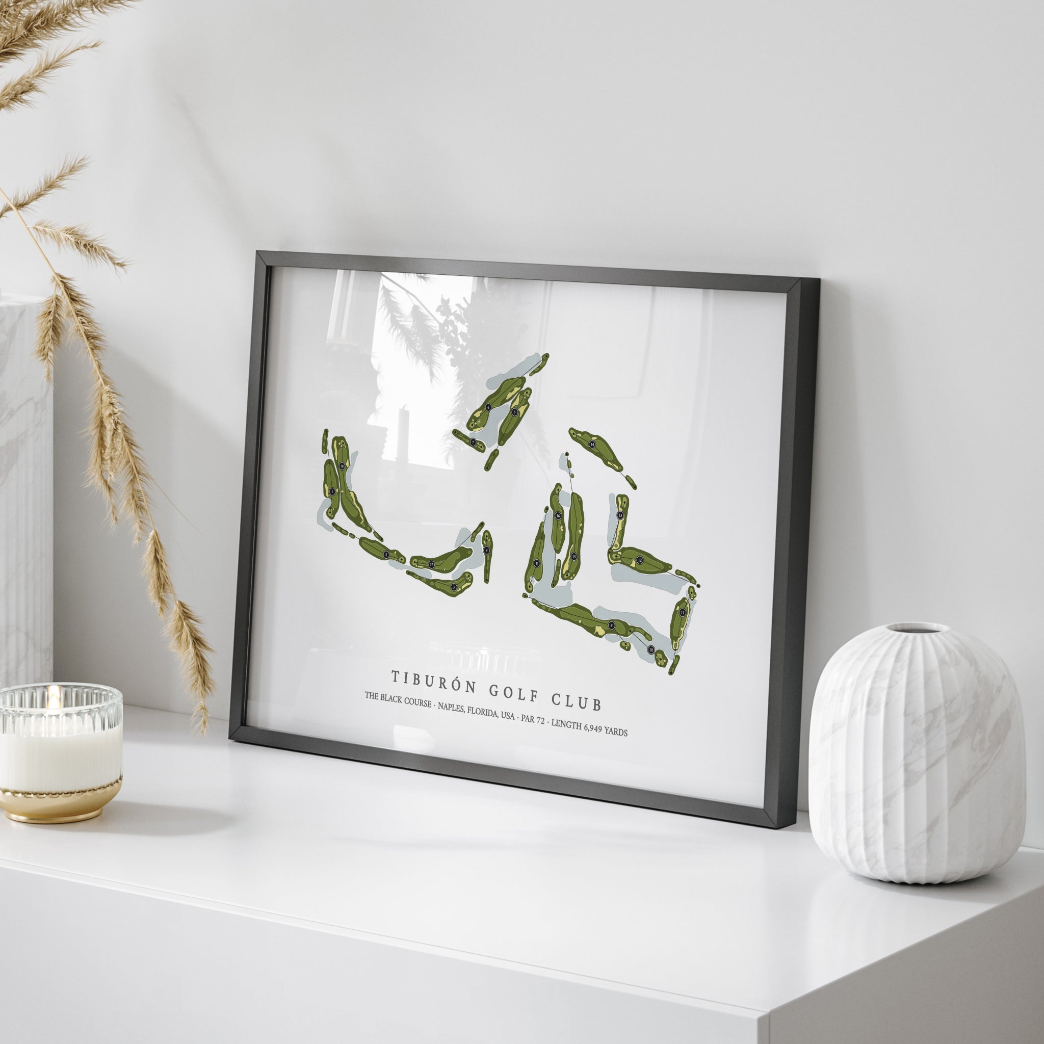 Tiburon Golf Club - The Black Course | Golf Course Map | On Table 