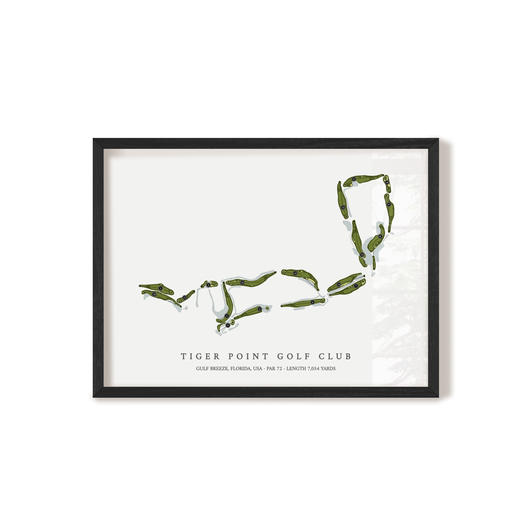Tiger Point Golf Club | Golf Course Map | Black+Frame 