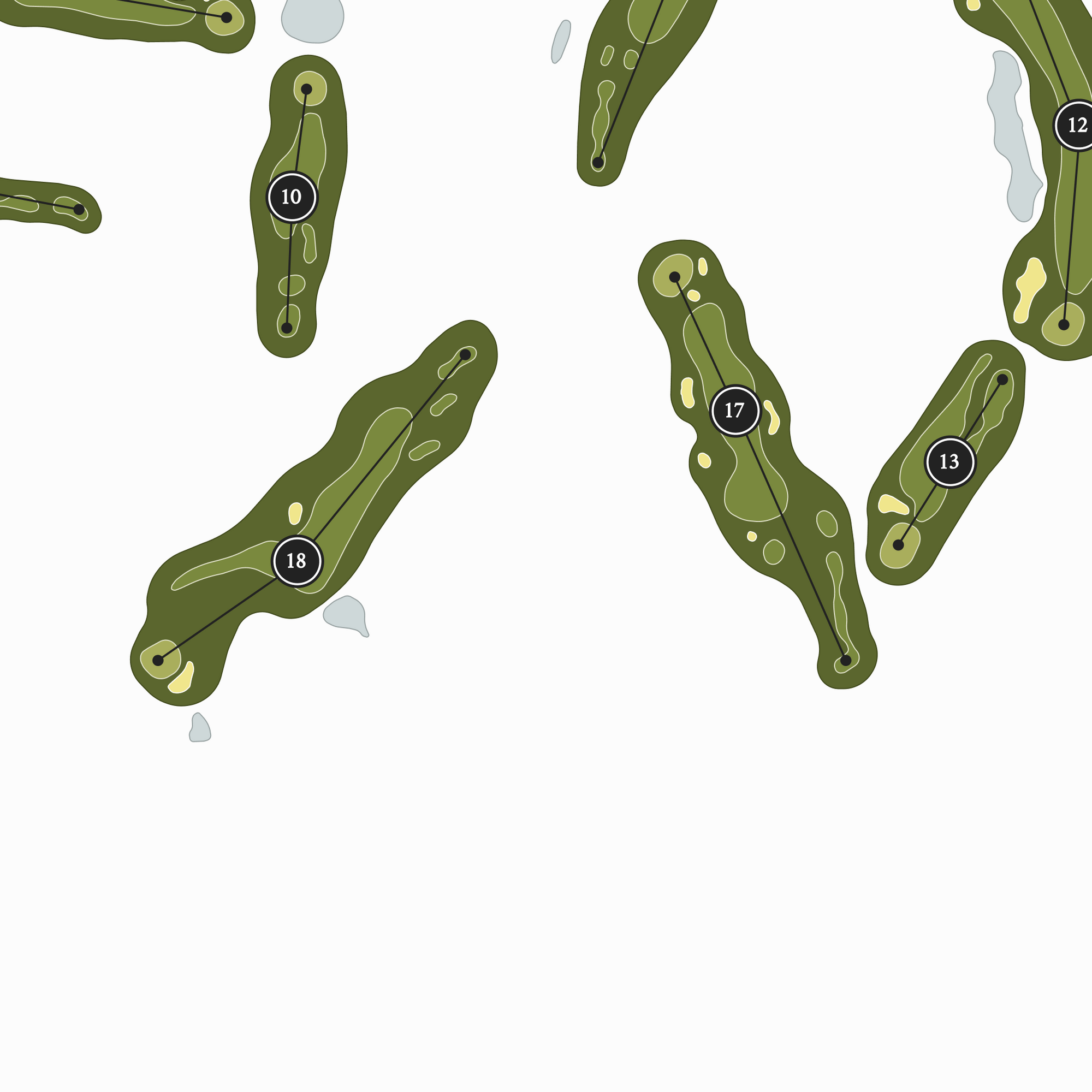 Timber Greens Country Club Golf Course Map