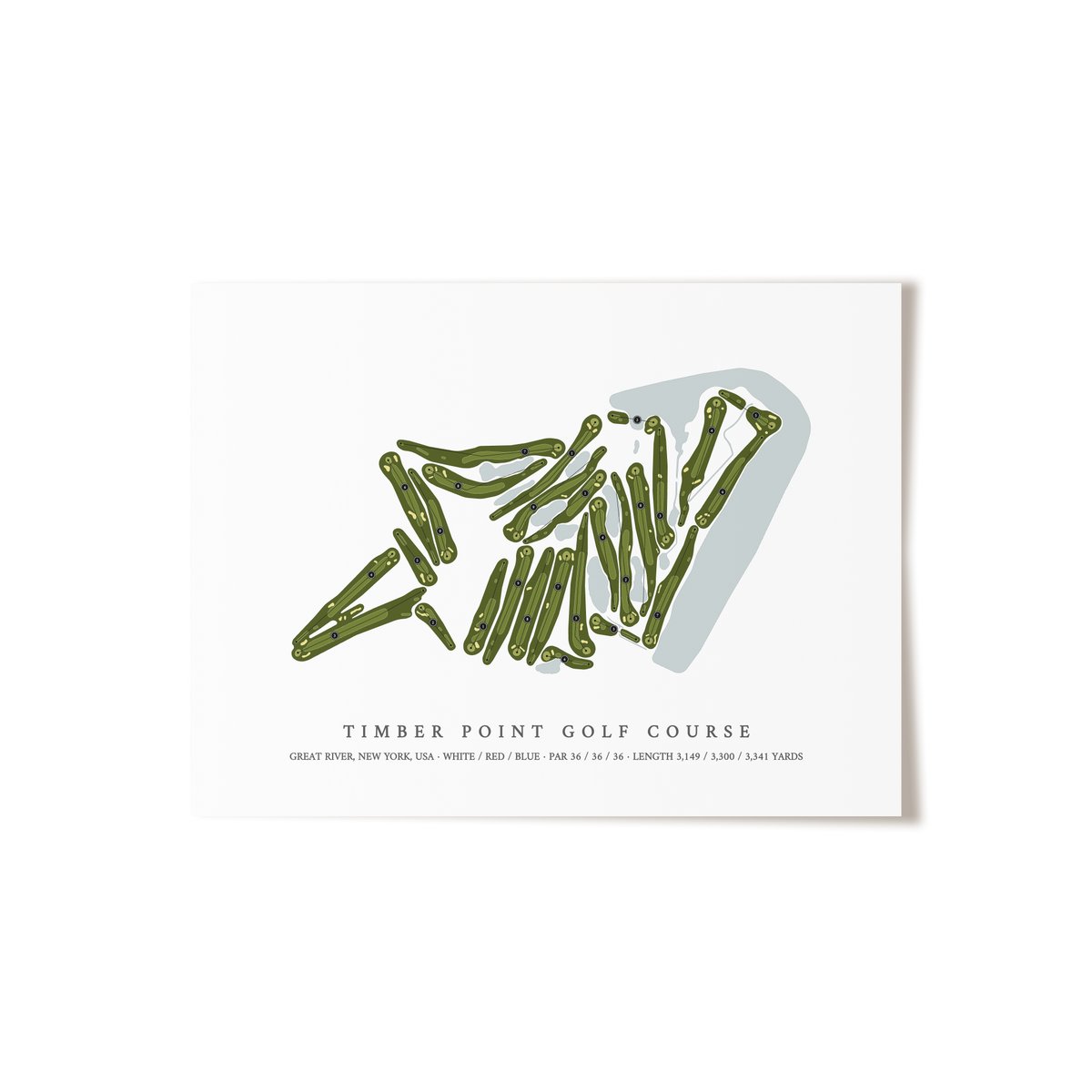 Timber Point Golf Course | Golf Course Print | Unframed