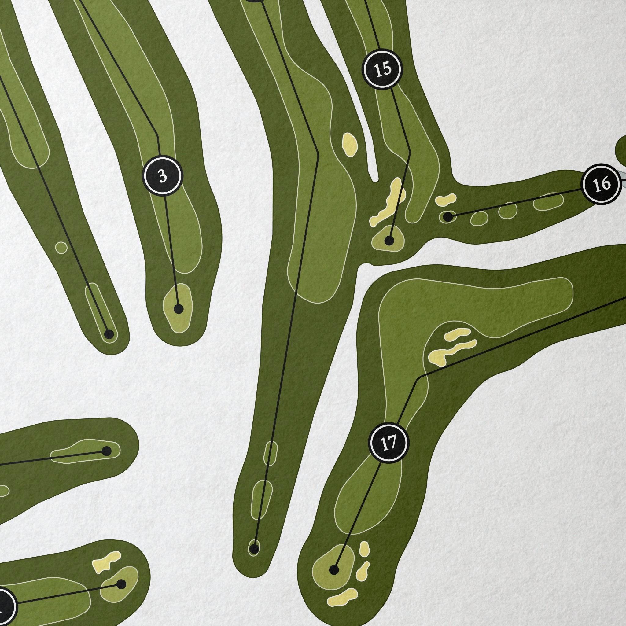 Timber Ridge Golf Club | Golf Course Map | Close Up 